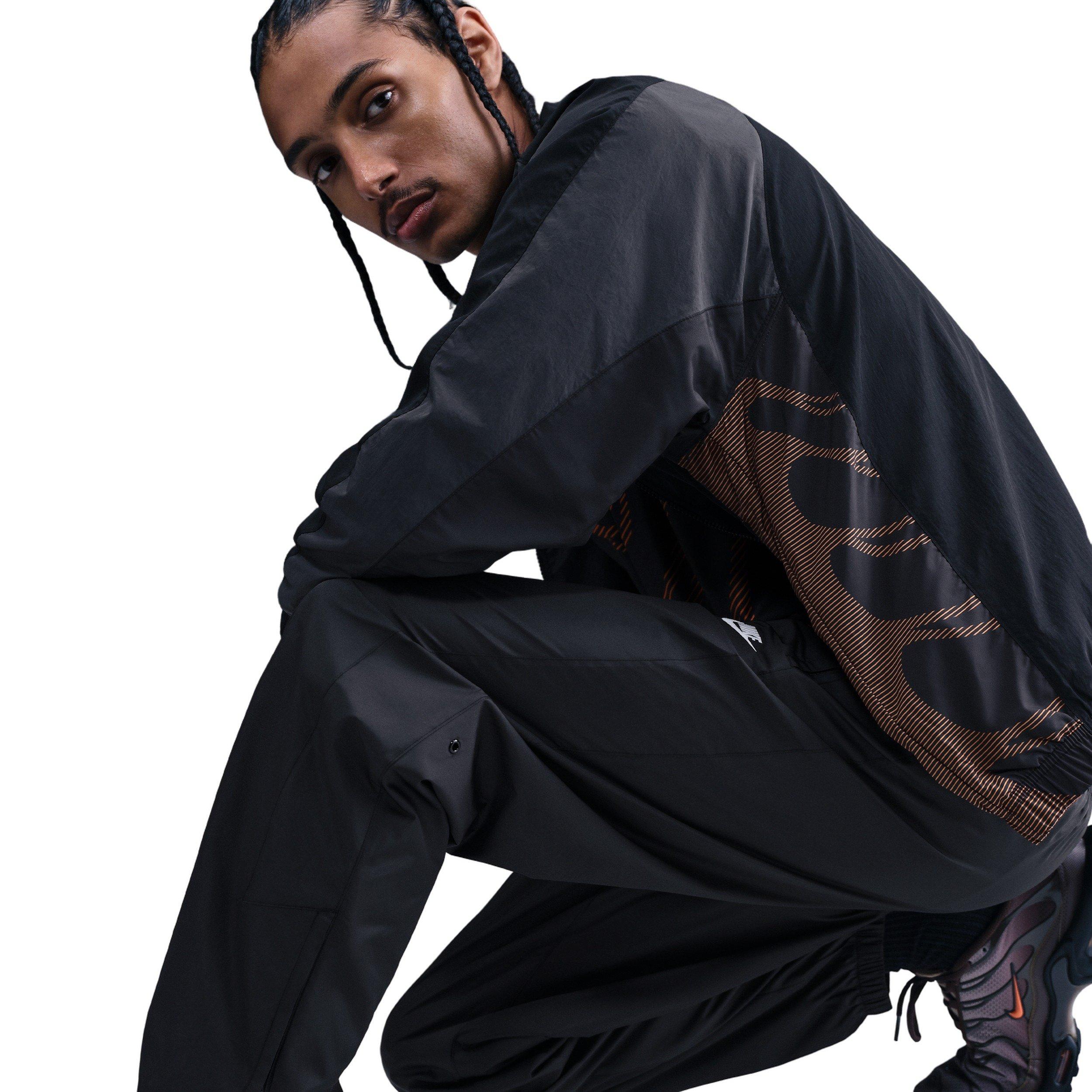 Nike Men's Windrunner Lined 26 Pants - BLACK/WHITE Thumbnail View 5