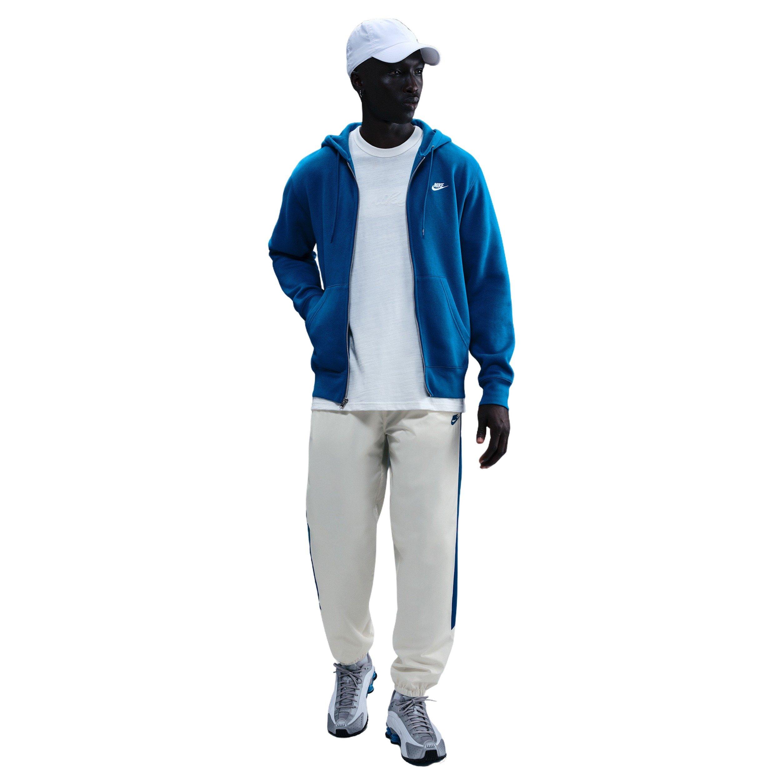Nike Men's Windrunner Lined 26 Pants - WHITE/BLUE Thumbnail View 3