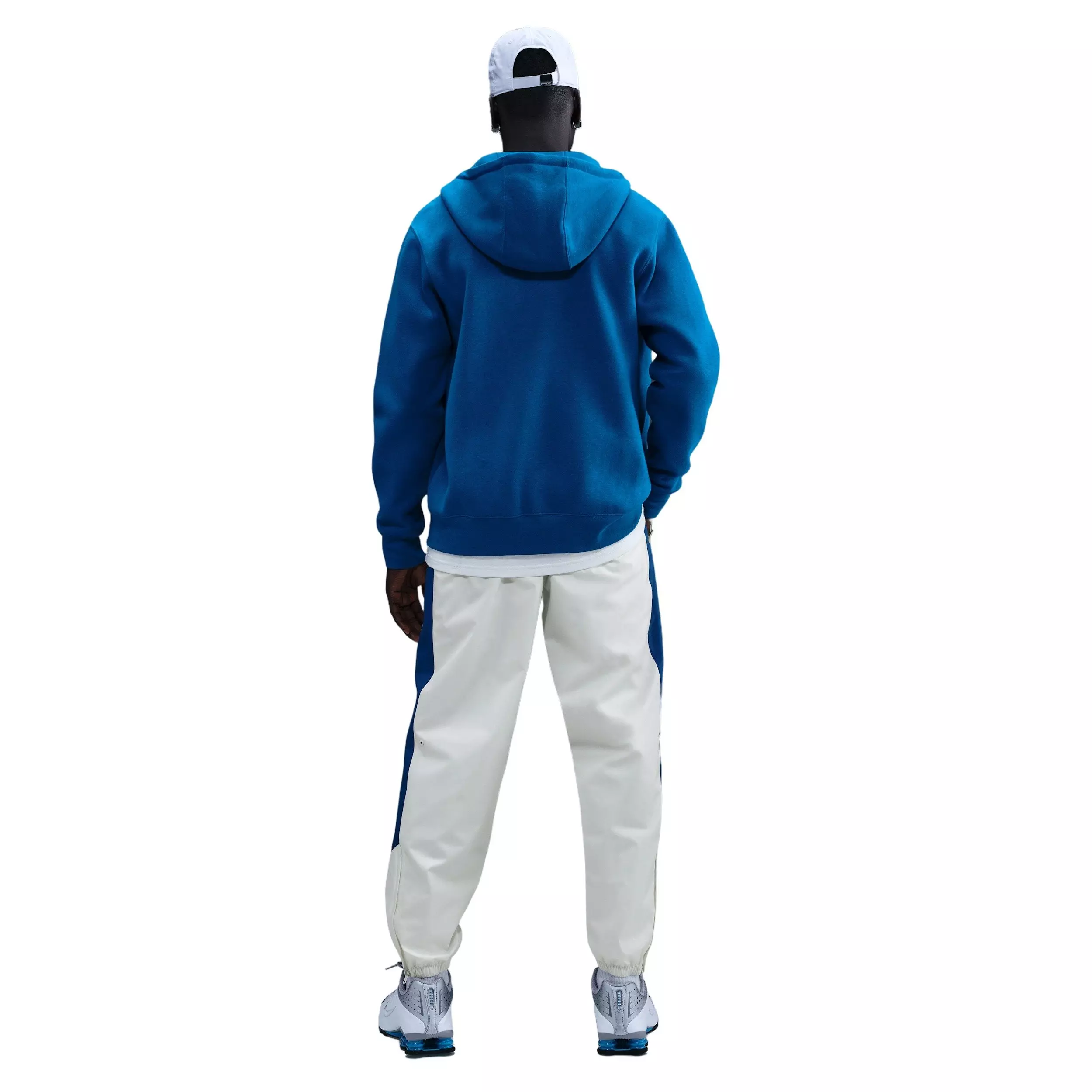 Nike Men's Windrunner Lined 26 Pants - WHITE/BLUE