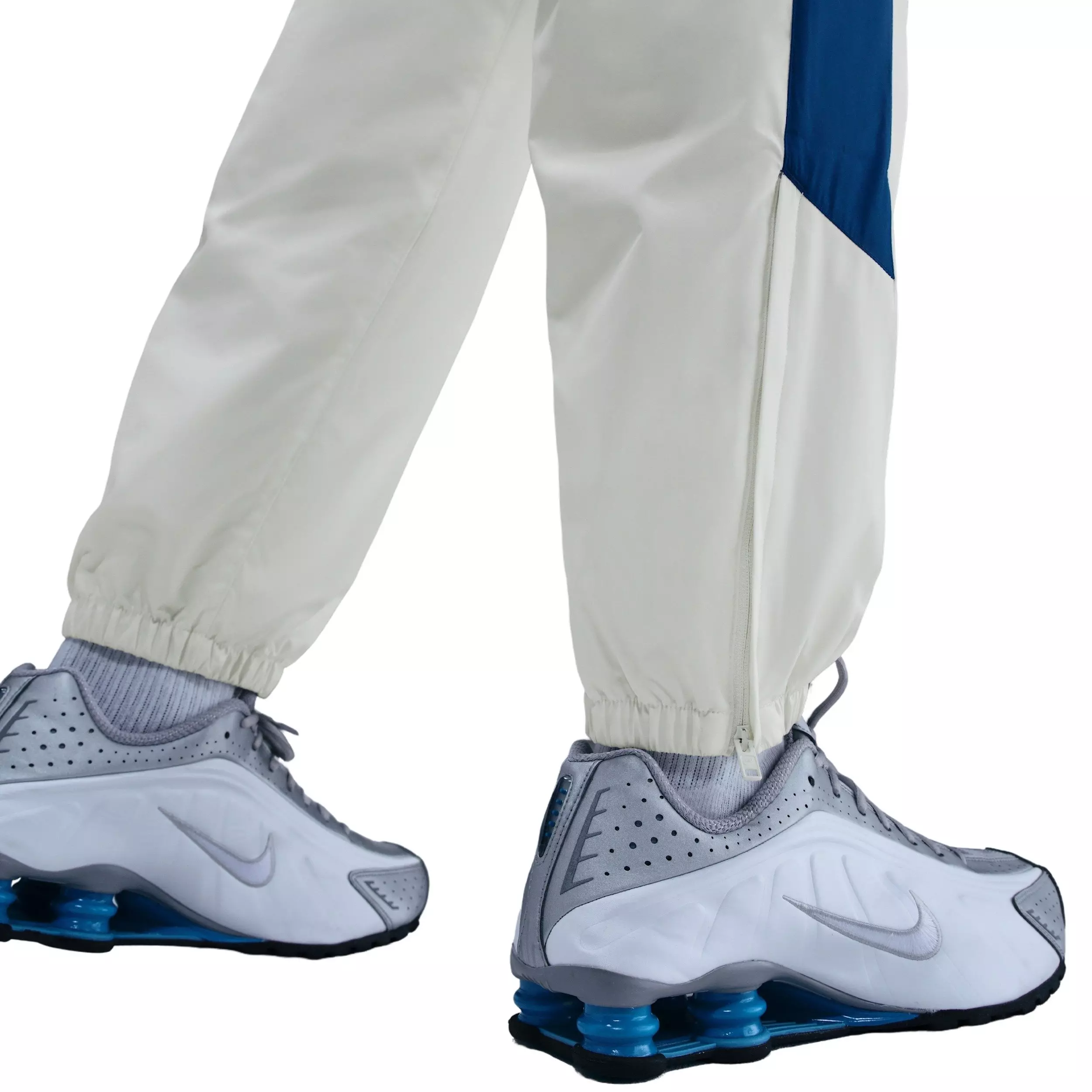 Nike Men's Windrunner Lined 26 Pants - WHITE/BLUE