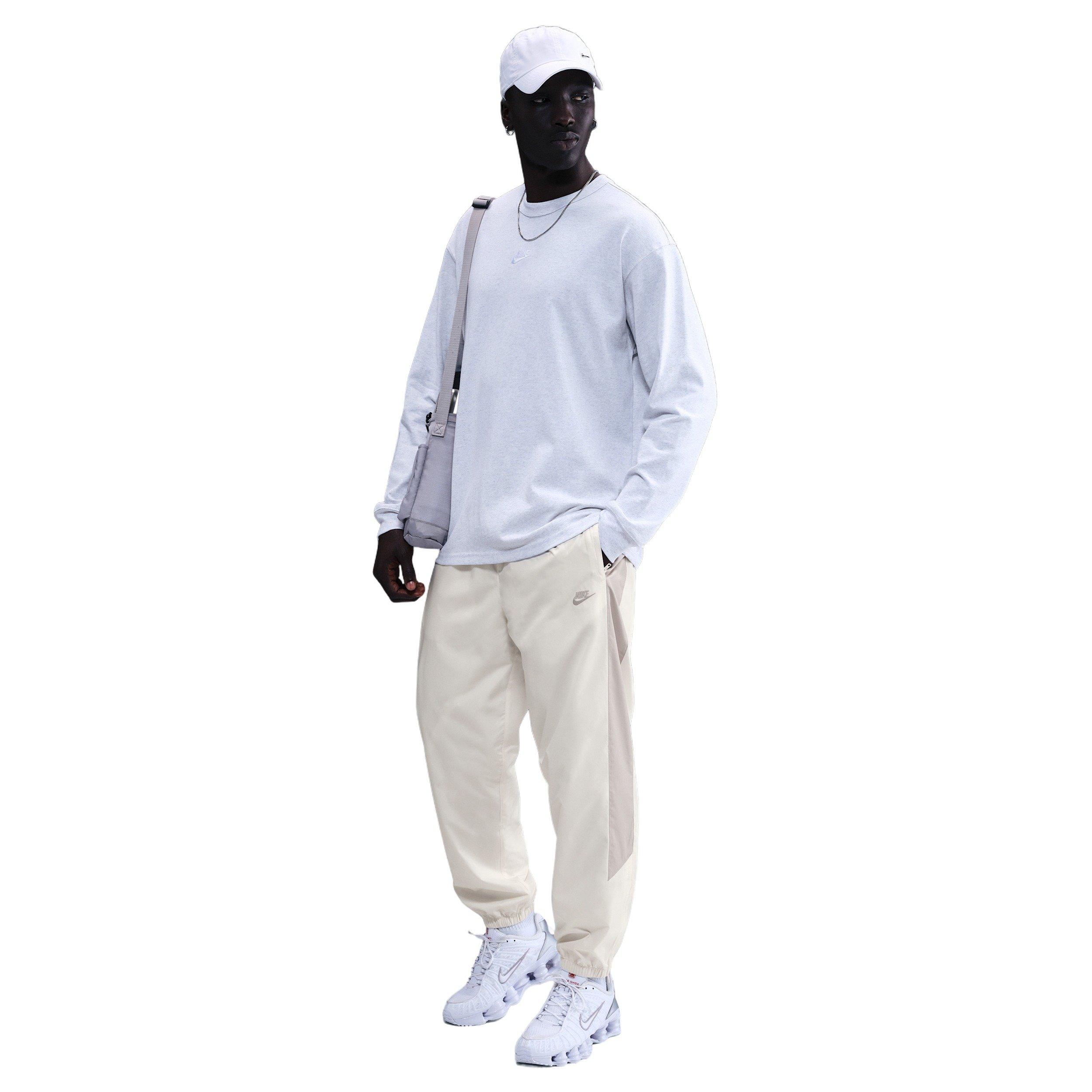 Nike Men's Windrunner Lined 26 Pants - WHITE/LT BROWN Thumbnail View 3