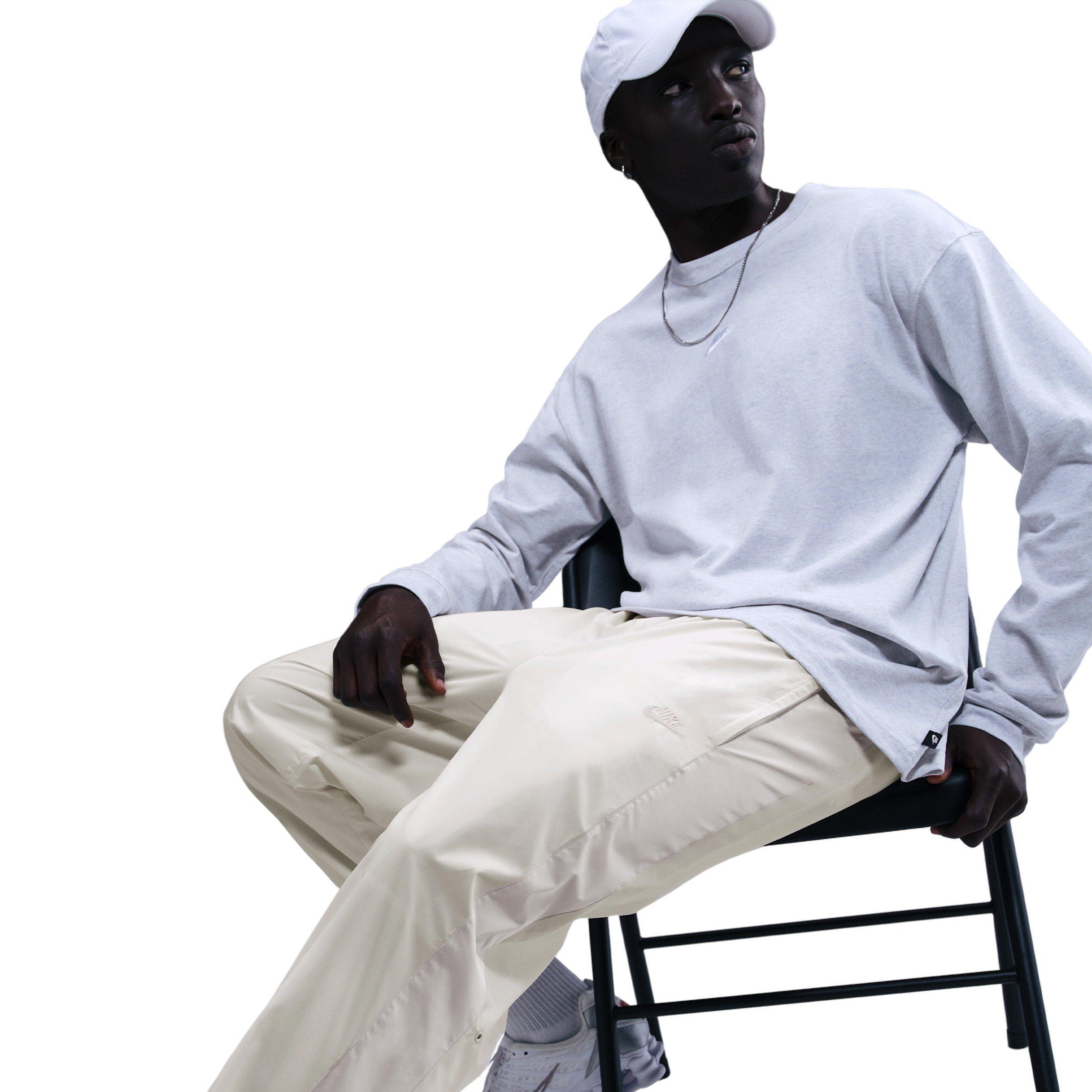 Nike Men's Windrunner Lined 26 Pants - WHITE/LT BROWN Thumbnail View 5