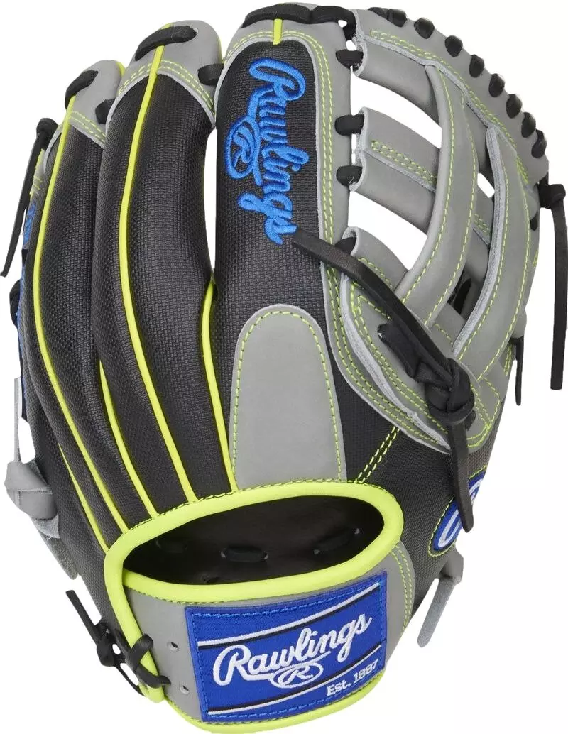 Rawlings Heart of the Hide 11.75" Infield/Outfield Baseball Glove RHT - GREY/BLACK