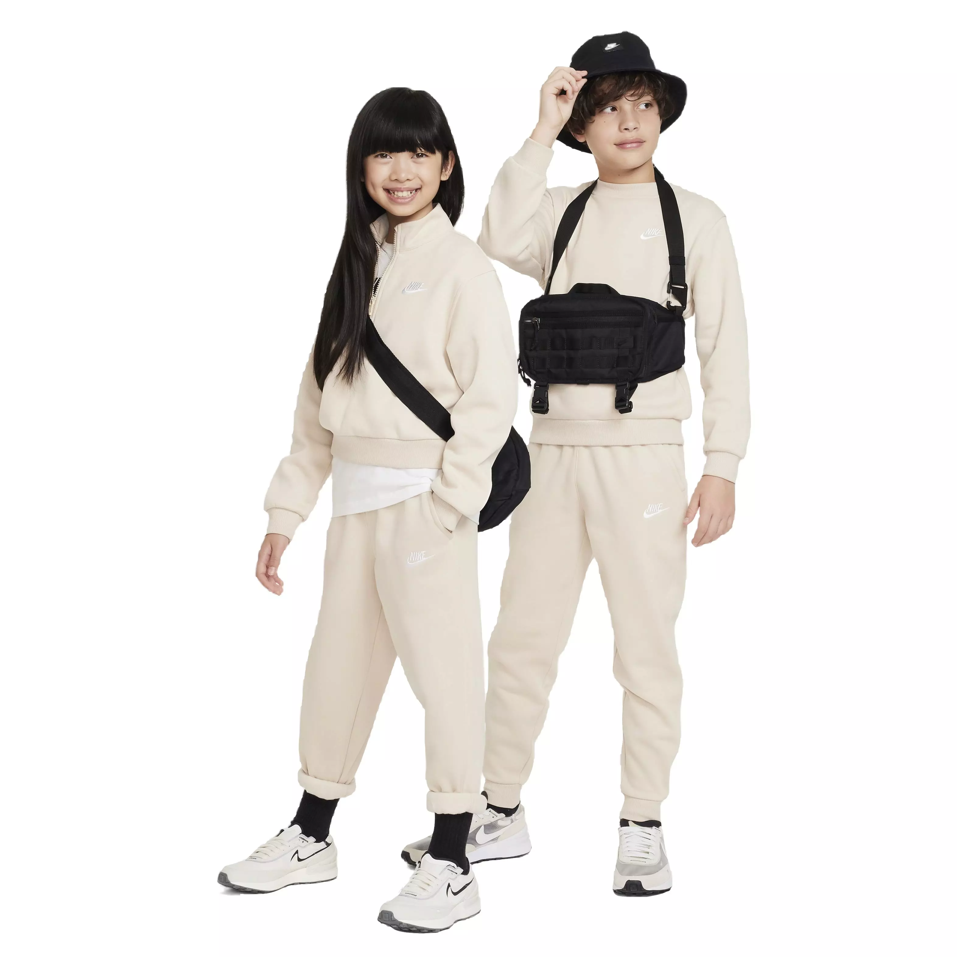 Nike Big Kids' Sportswear Club Fleece LBR Joggers - Brown - BROWN