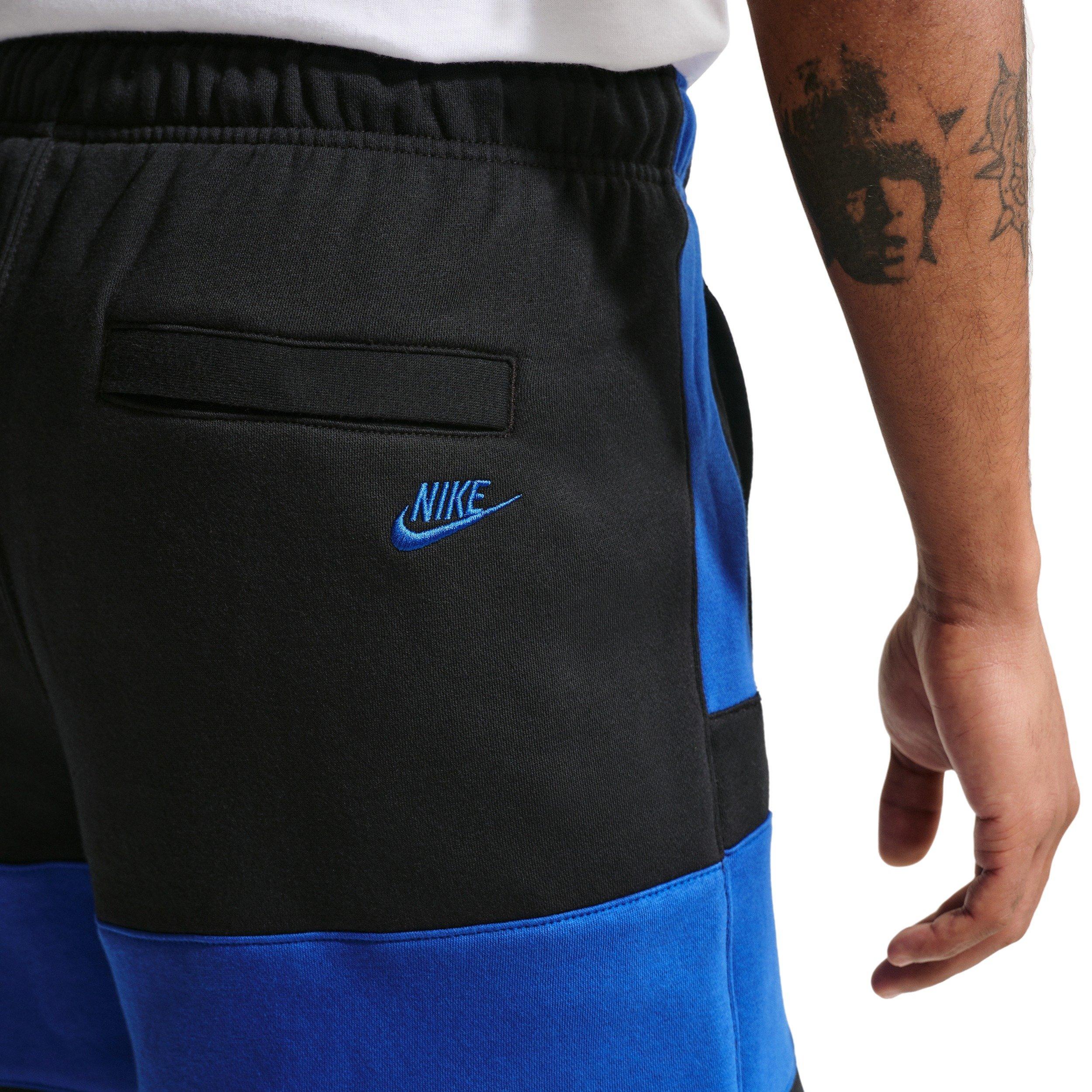 Nike Men's Sportswear Club BB JDI Fleece Shorts - BLACK/ROYAL Thumbnail View 2