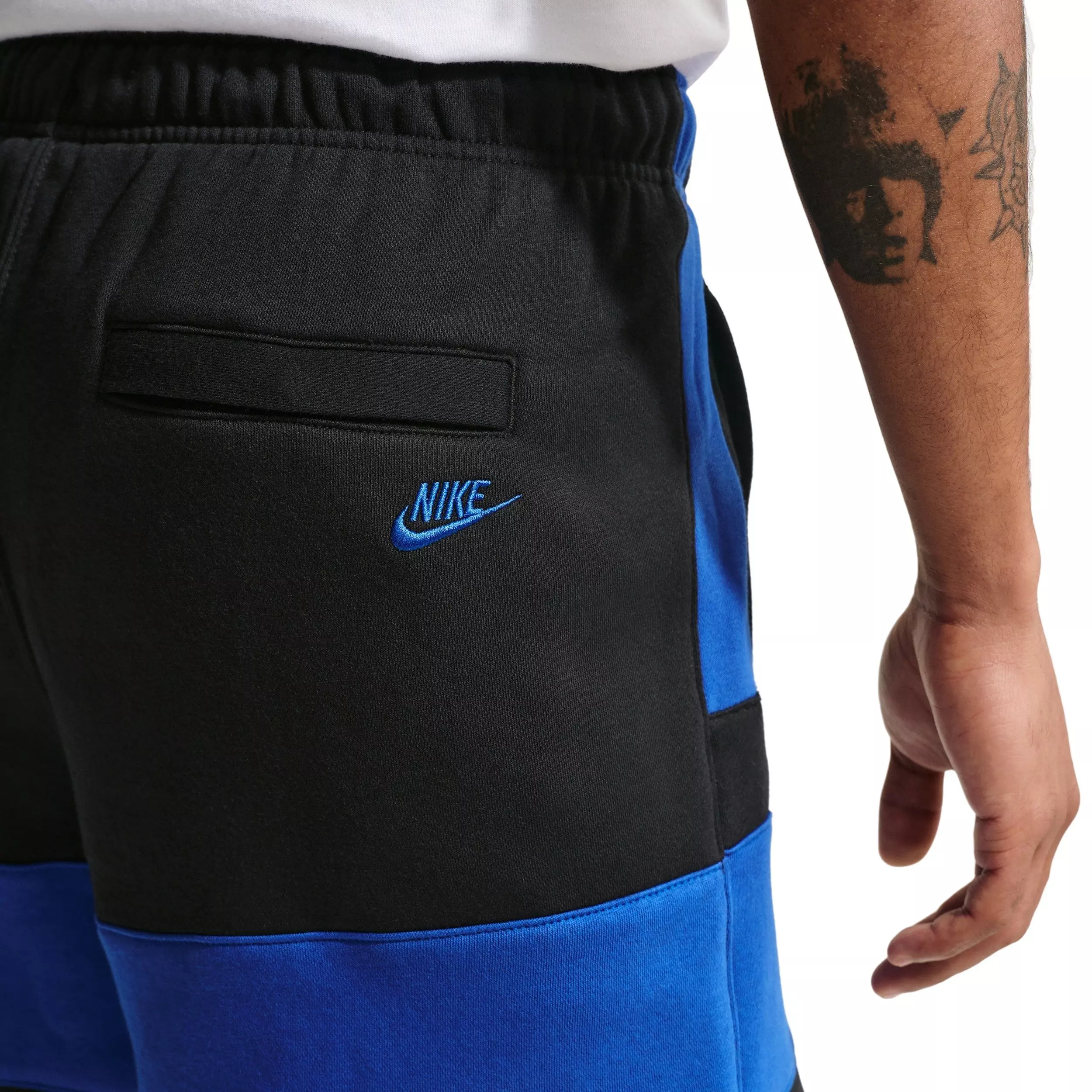 Nike Men's Sportswear Club BB JDI Fleece Shorts - BLACK/ROYAL