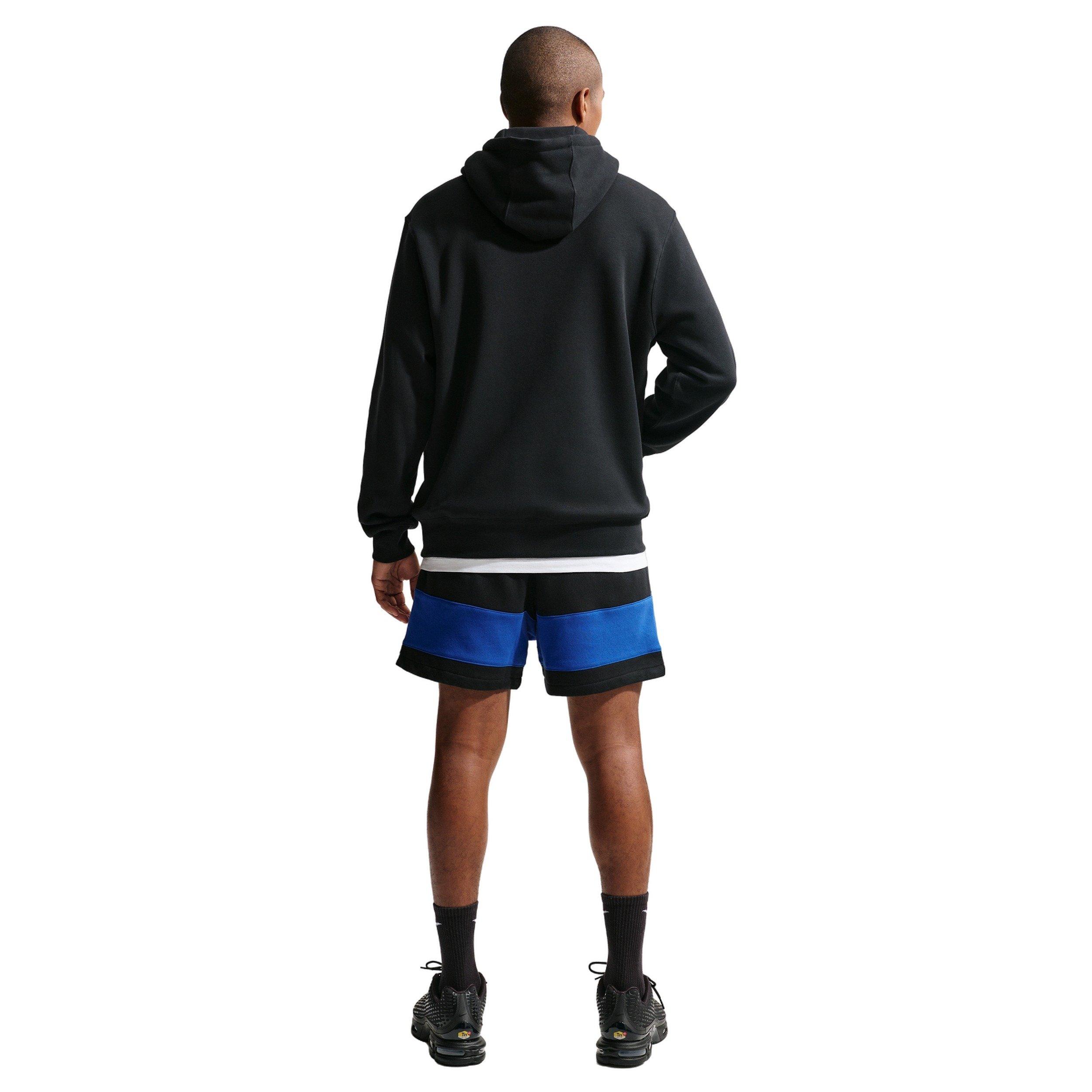 Nike Men's Sportswear Club BB JDI Fleece Shorts - BLACK/ROYAL Thumbnail View 5