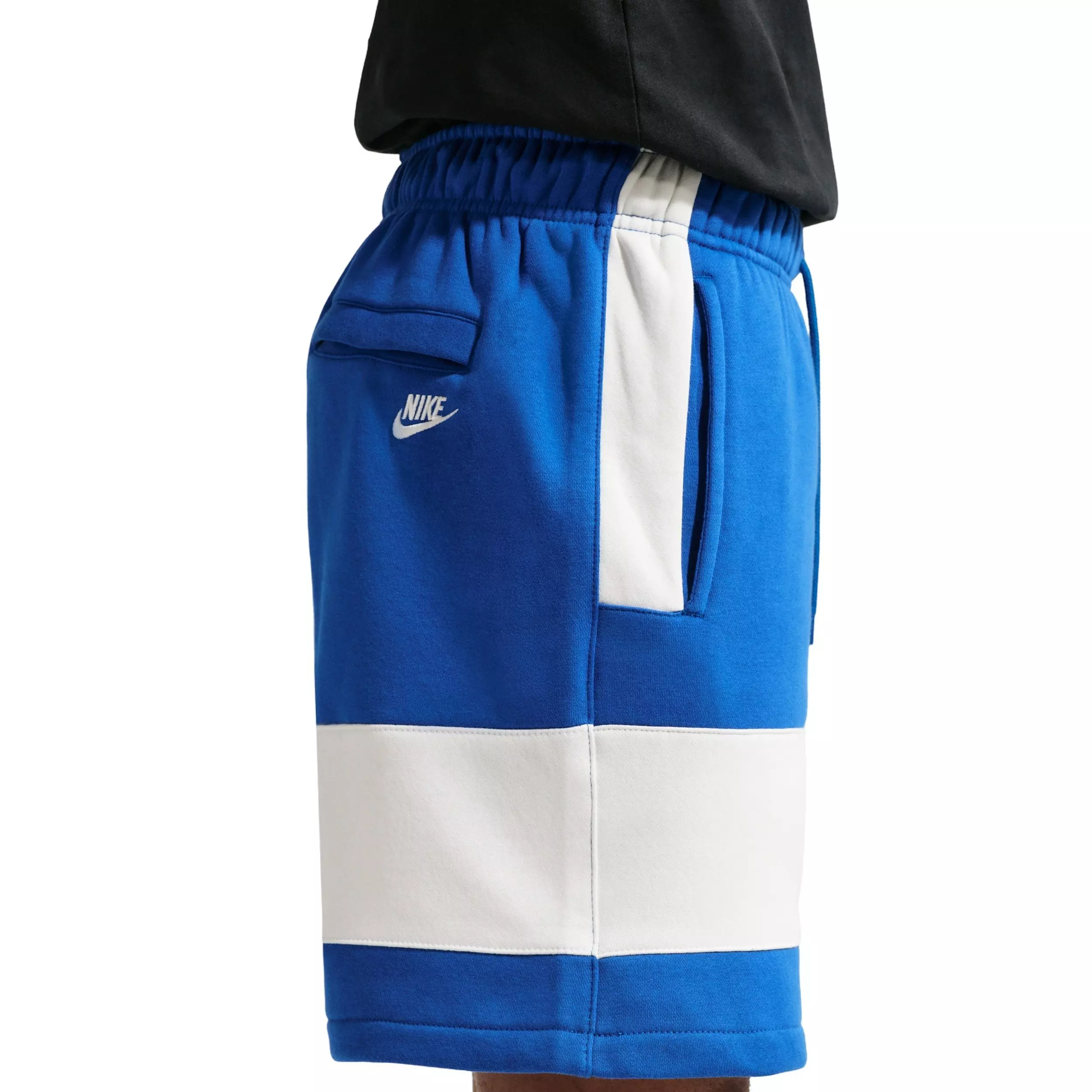 Nike Men's Sportswear Club BB JDI Fleece Shorts - BLUE/WHITE