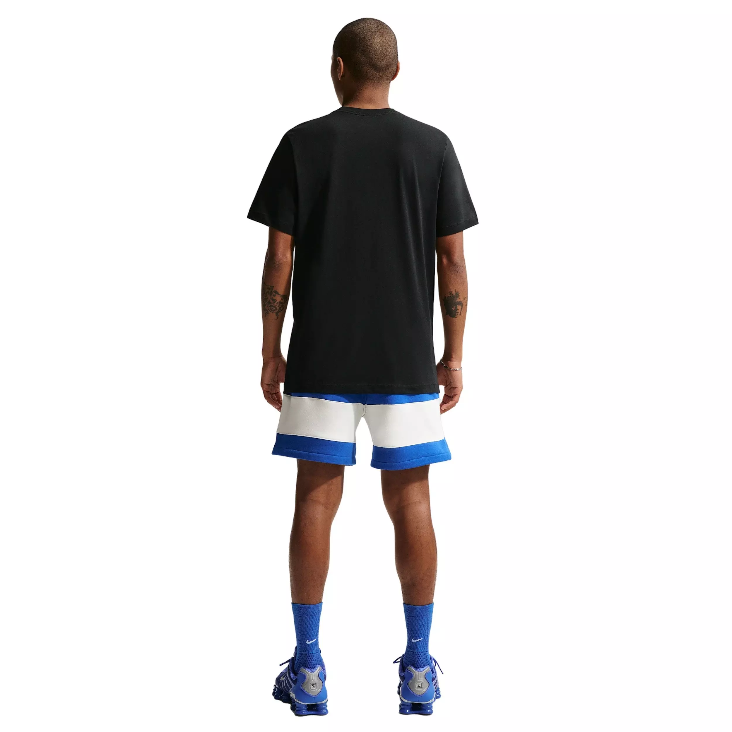 Nike Men's Sportswear Club BB JDI Fleece Shorts - BLUE/WHITE