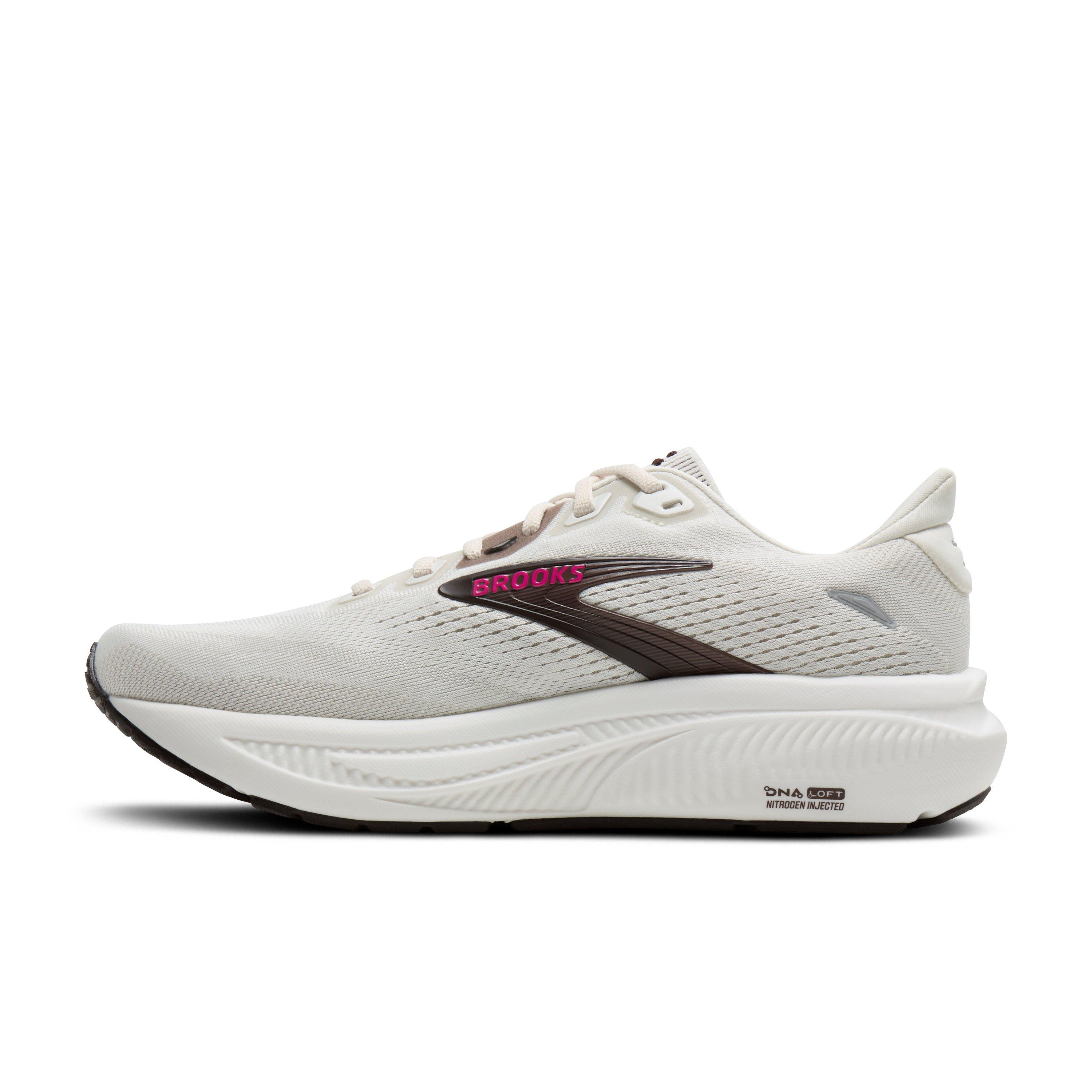 Brooks Ghost 18 "Coconut/Coffee/Fuchsia" Women's Running Shoe - COCONUT/COFFEE/FUCHSIA