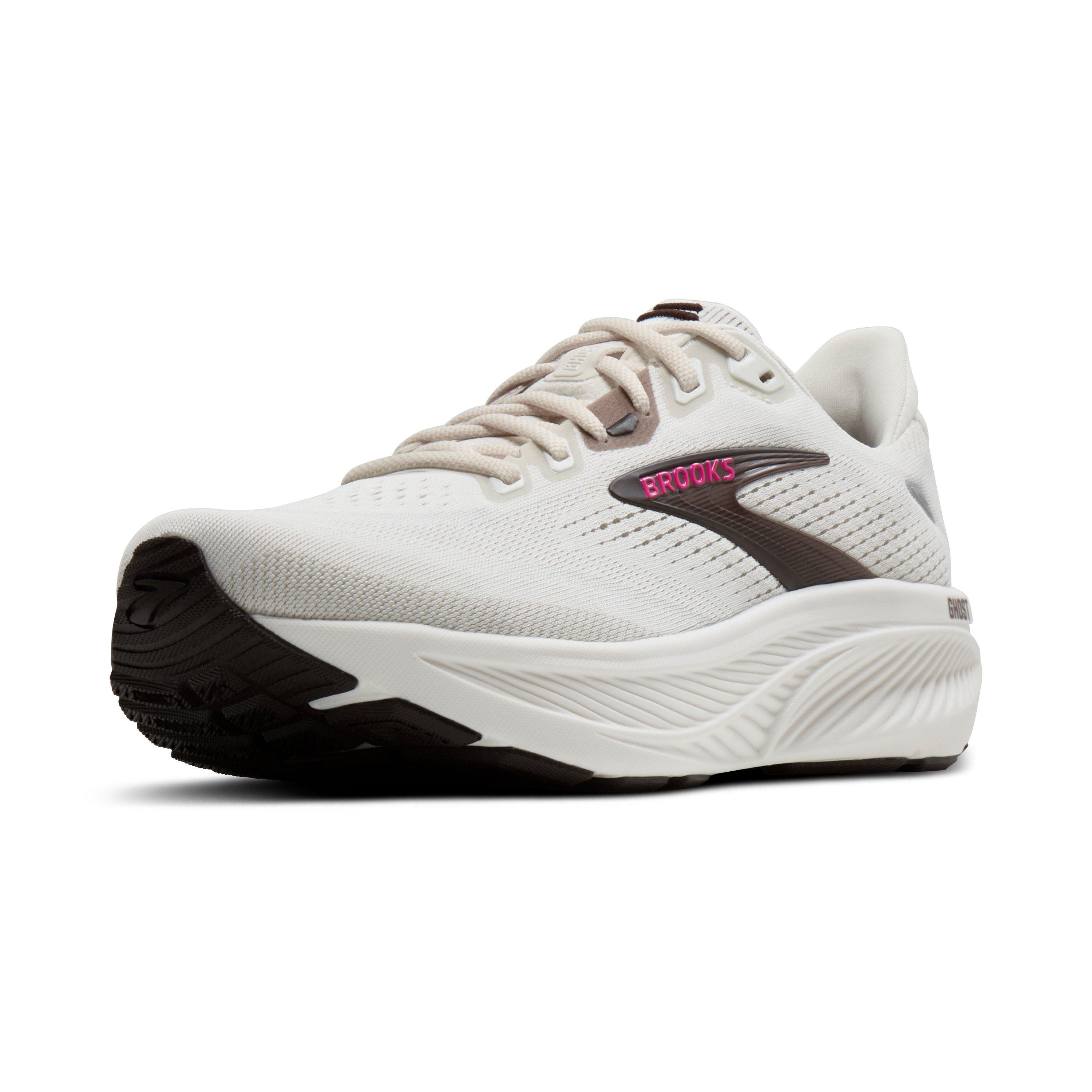 Brooks Ghost 18 "Coconut/Coffee/Fuchsia" Women's Running Shoe - COCONUT/COFFEE/FUCHSIA
