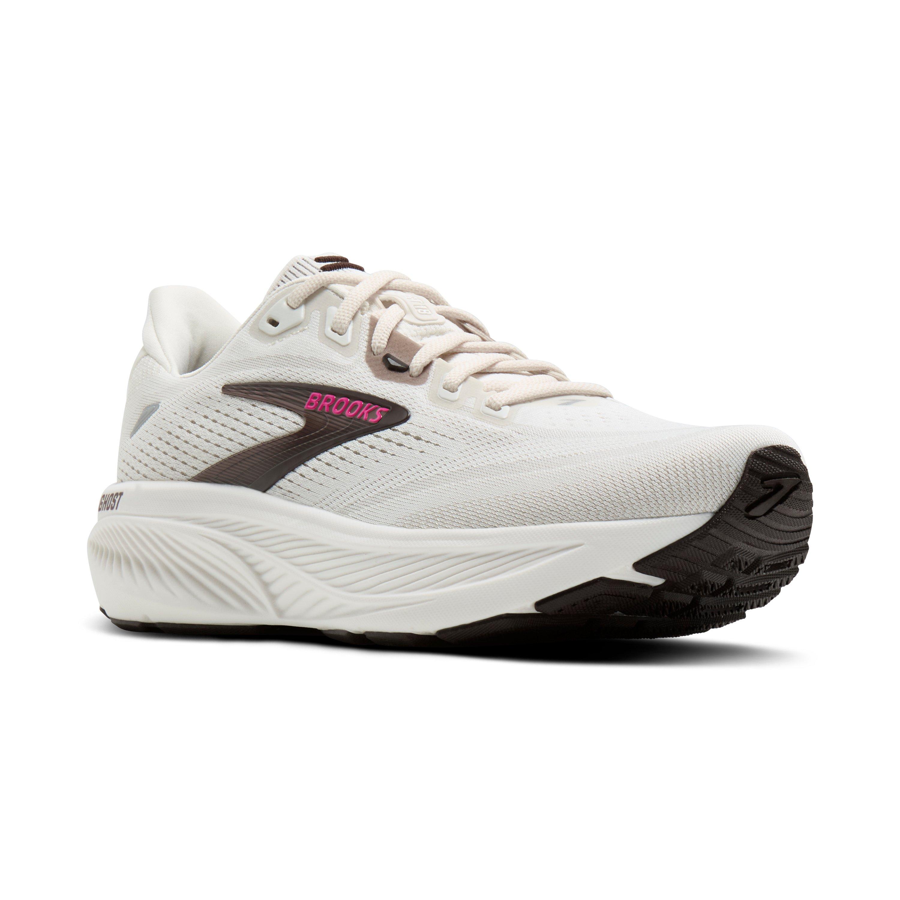 Brooks Ghost 18 "Coconut/Coffee/Fuchsia" Women's Running Shoe - COCONUT/COFFEE/FUCHSIA