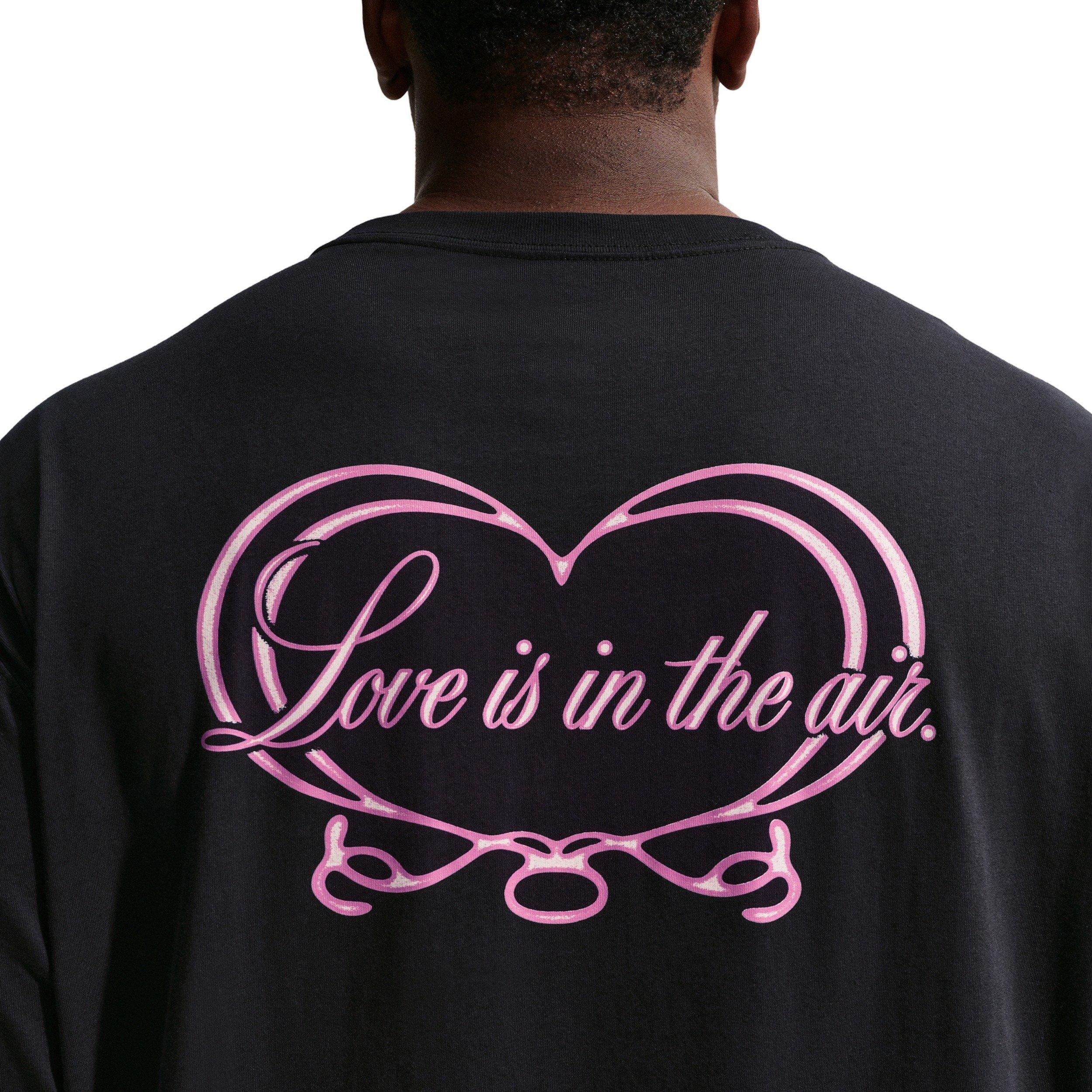Nike Men's Sportswear LSE Love in Air VDay T-Shirt - BLACK Thumbnail View 7