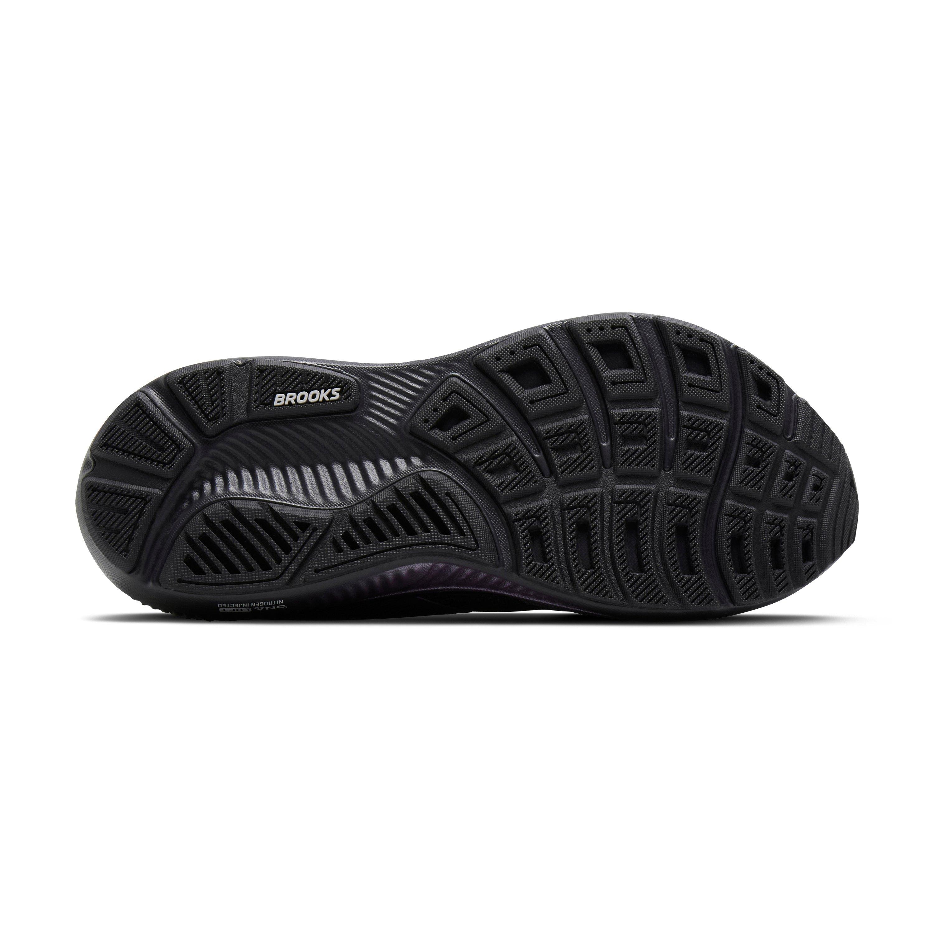 Brooks Ghost 18 "Ebony/Folkstone/Metallic" Women's Running Shoe - EBONY/FOLKSTONE/METALLIC