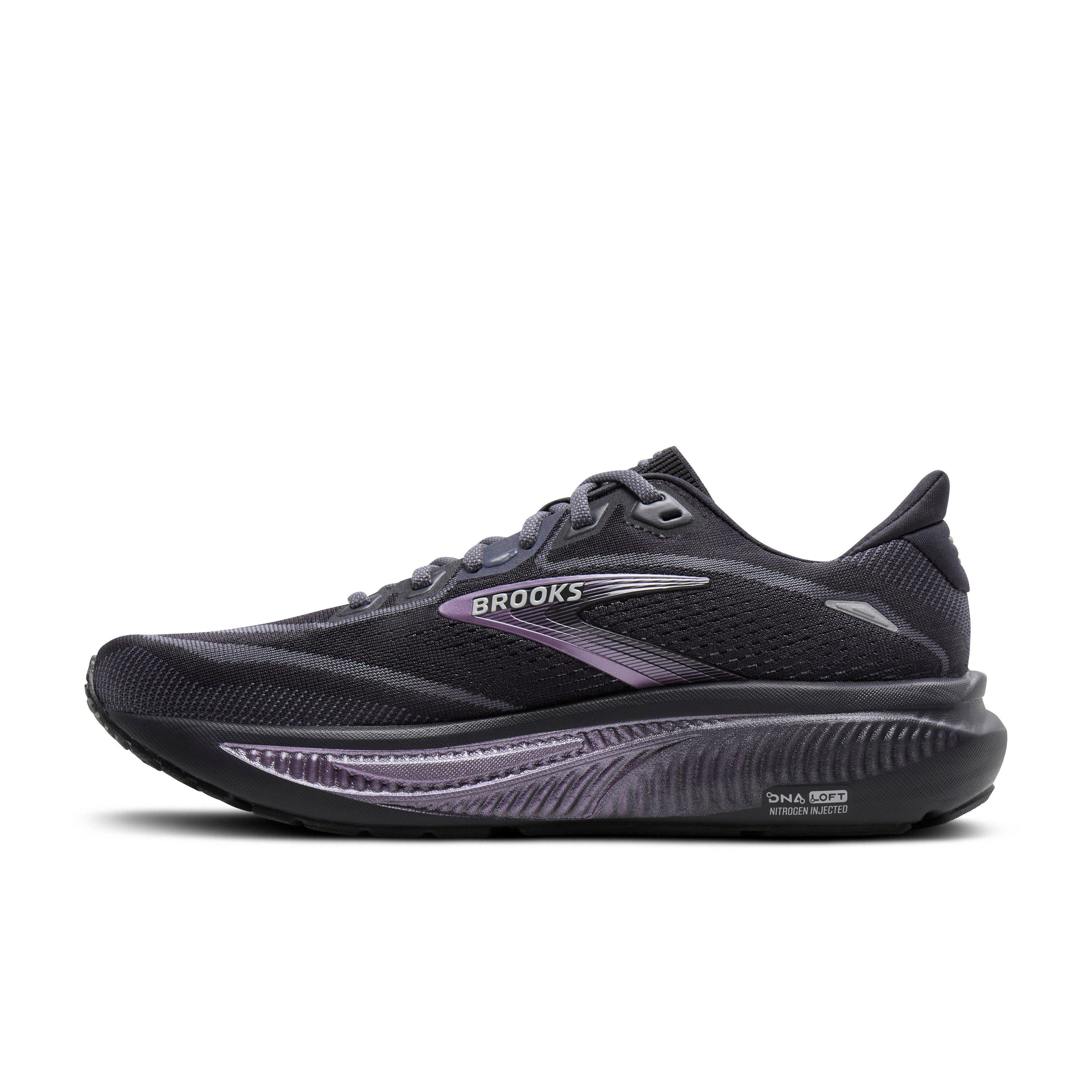 Brooks Ghost 18 "Ebony/Folkstone/Metallic" Women's Wide Running Shoe - EBONY/FOLKSTONE/METALLIC