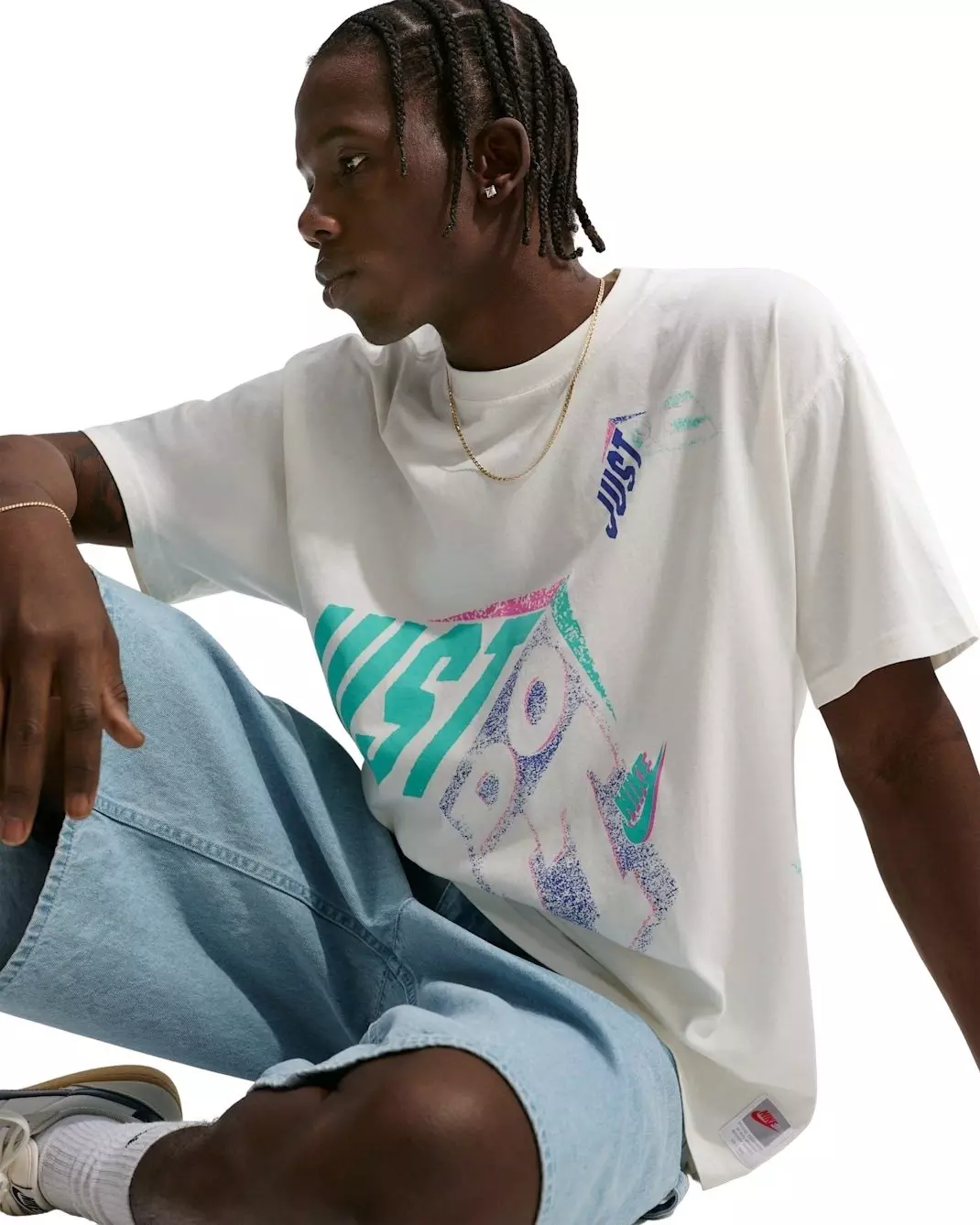 Nike Men's Sportswear Short-Sleeve Max90 DNAR4 T-Shirt - WHITE