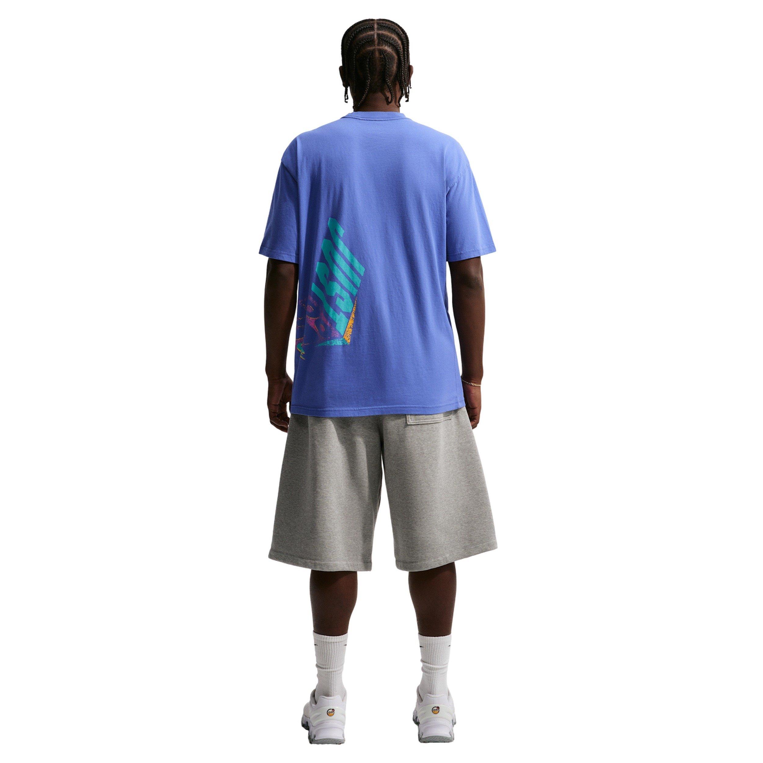 Nike Men's Sportswear Short-Sleeve Max90 DNAR4 T-Shirt - BLUE Thumbnail View 3