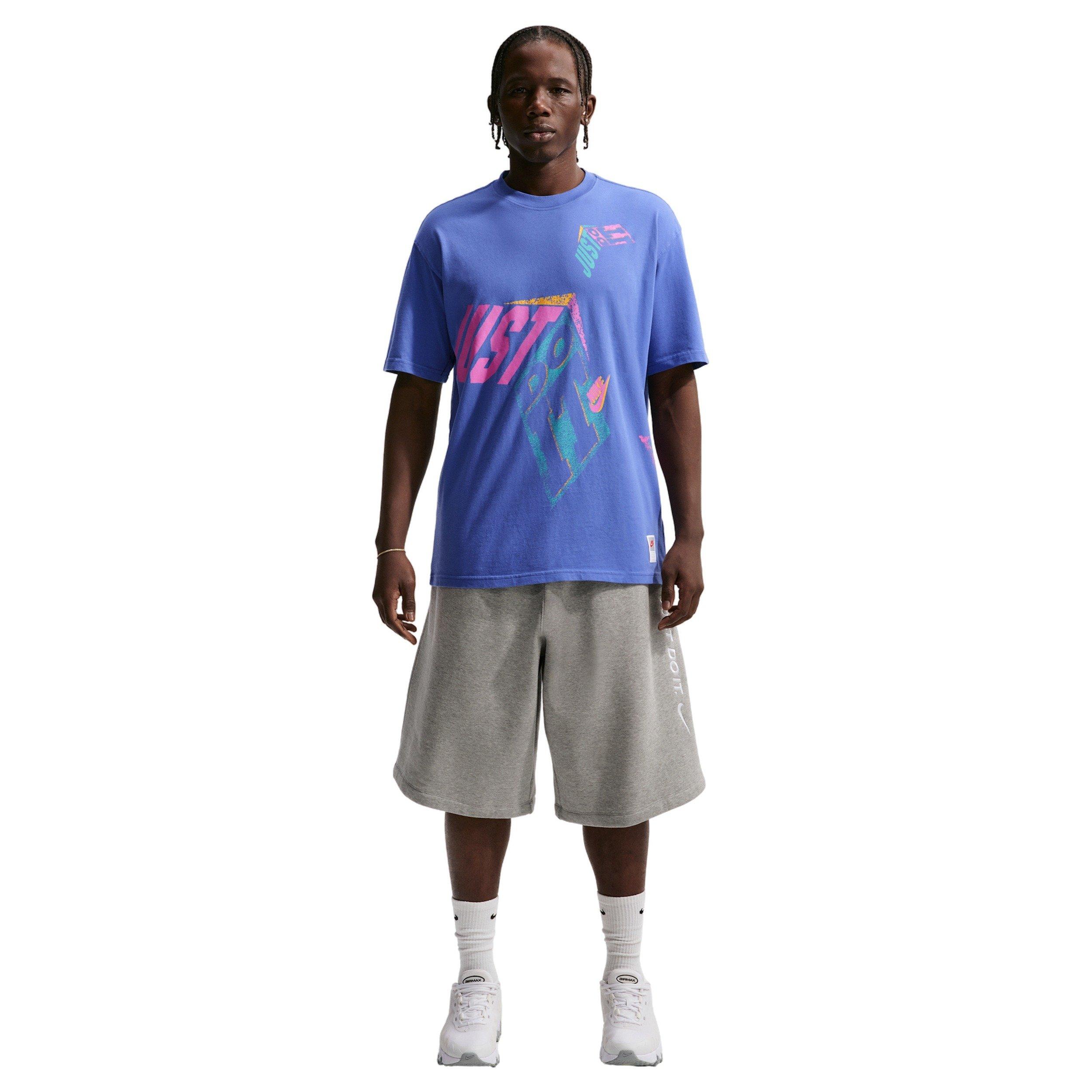 Nike Men's Sportswear Short-Sleeve Max90 DNAR4 T-Shirt - BLUE Thumbnail View 4