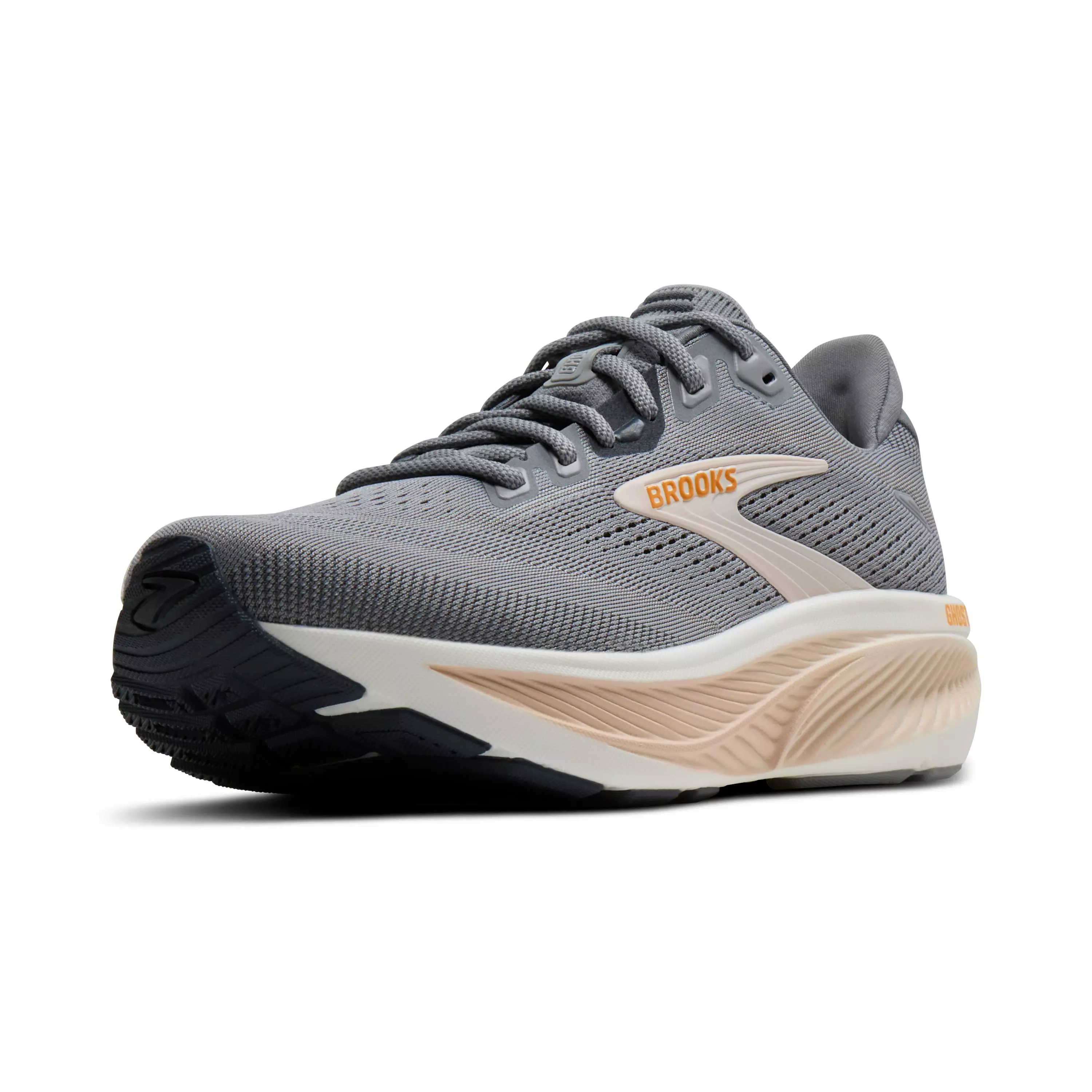 Brooks Ghost 18 "Grey/Morganite/Coconut" Women's Running Shoe - GREY/MORGANITE/COCONUT