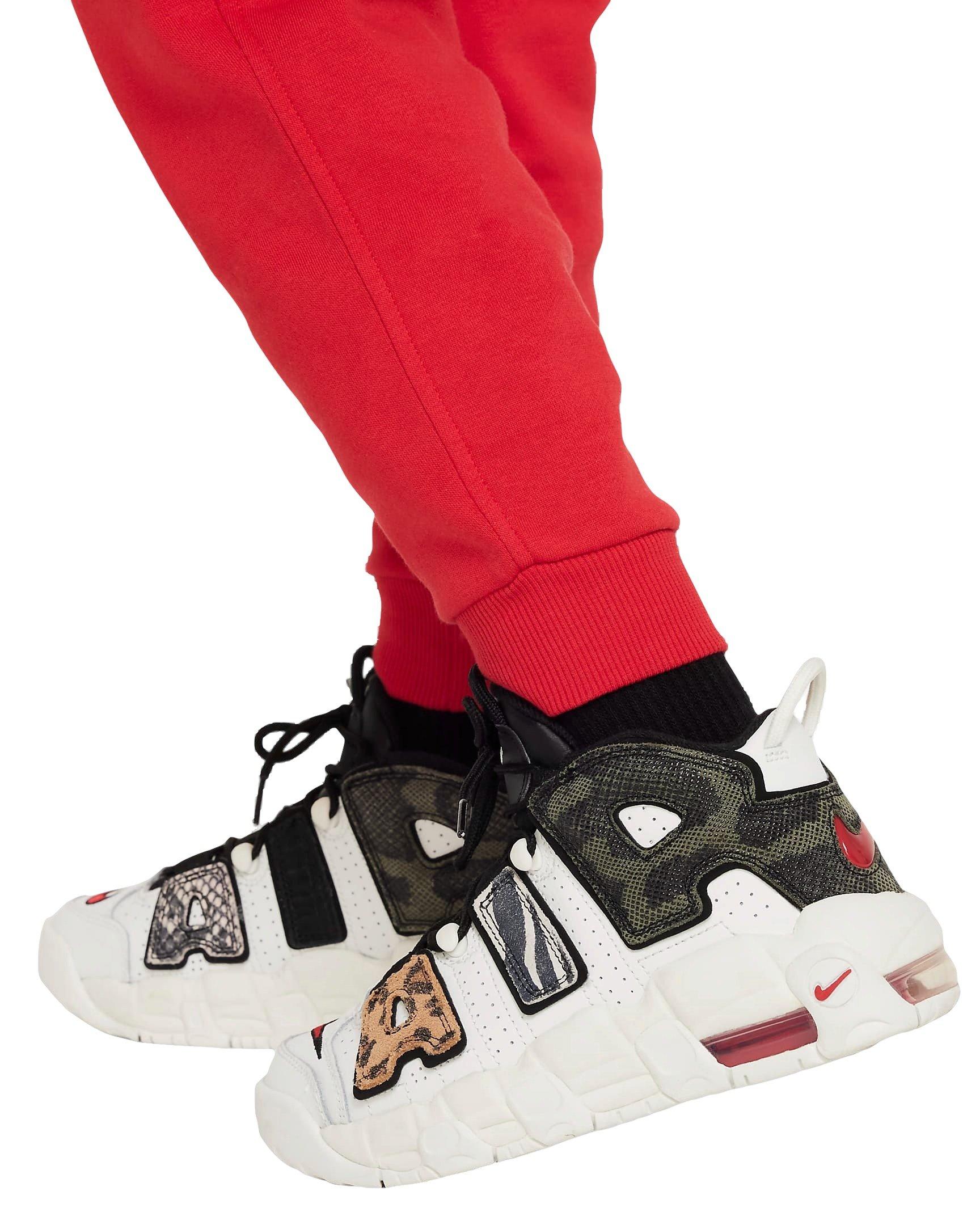 Nike Big Kids' Sportswear Club Fleece LBR Joggers - Red - RED Thumbnail View 5