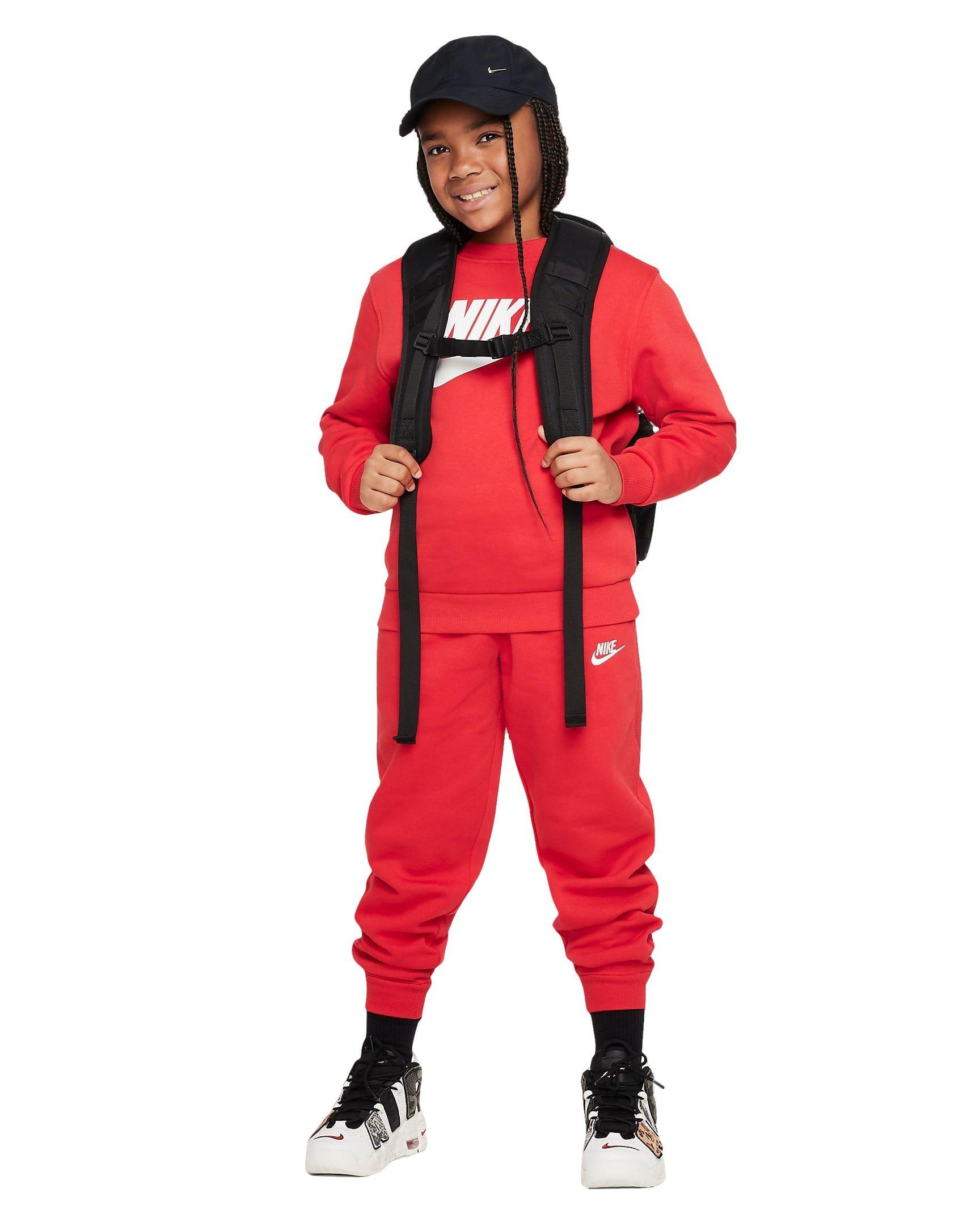 Nike Sportswear Club Fleece LBR Big Kids' Red Joggers