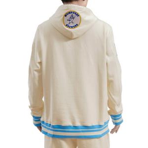Pro Standard Men's MLB Milwaukee Brewers Retro Classic Fleece Pullover Hoodie -Eggshell/Blue