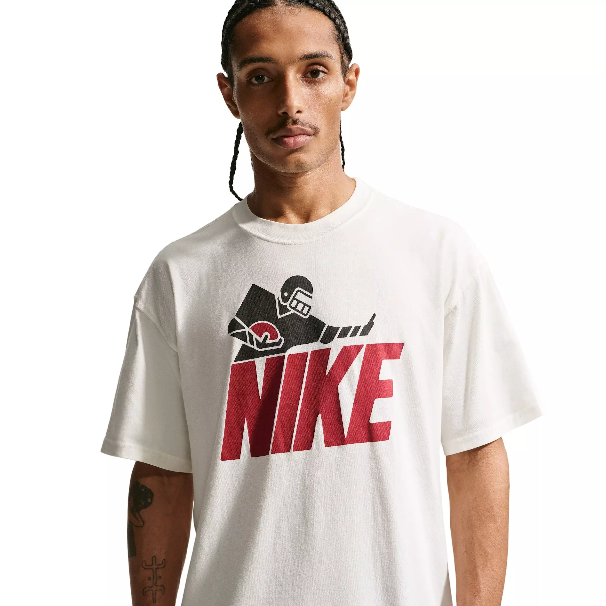 Nike Men's Sportswear Max90 DNAR5 Short-Sleeve T-Shirt -White - WHITE