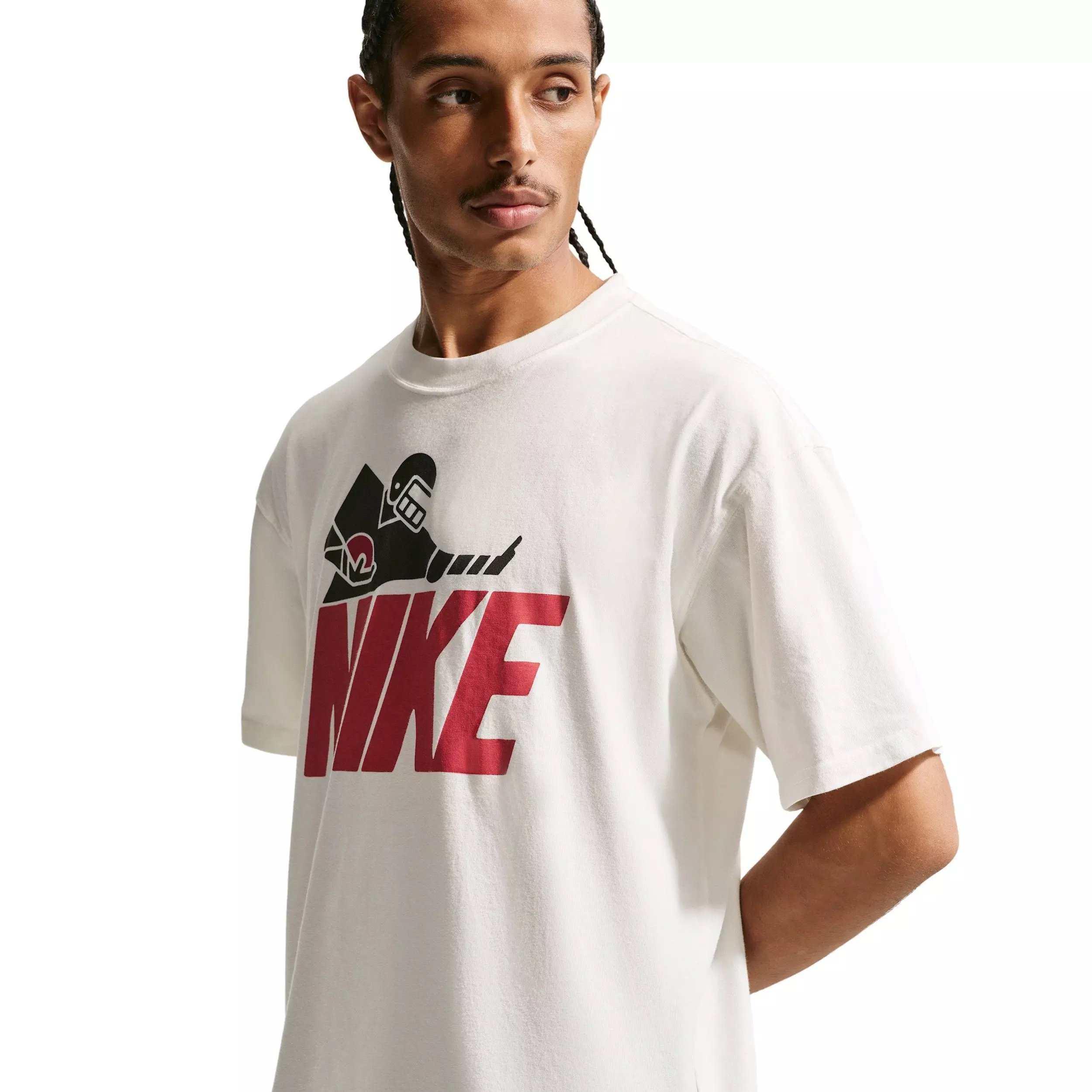 Nike Men's Sportswear Max90 DNAR5 Short-Sleeve T-Shirt -White - WHITE