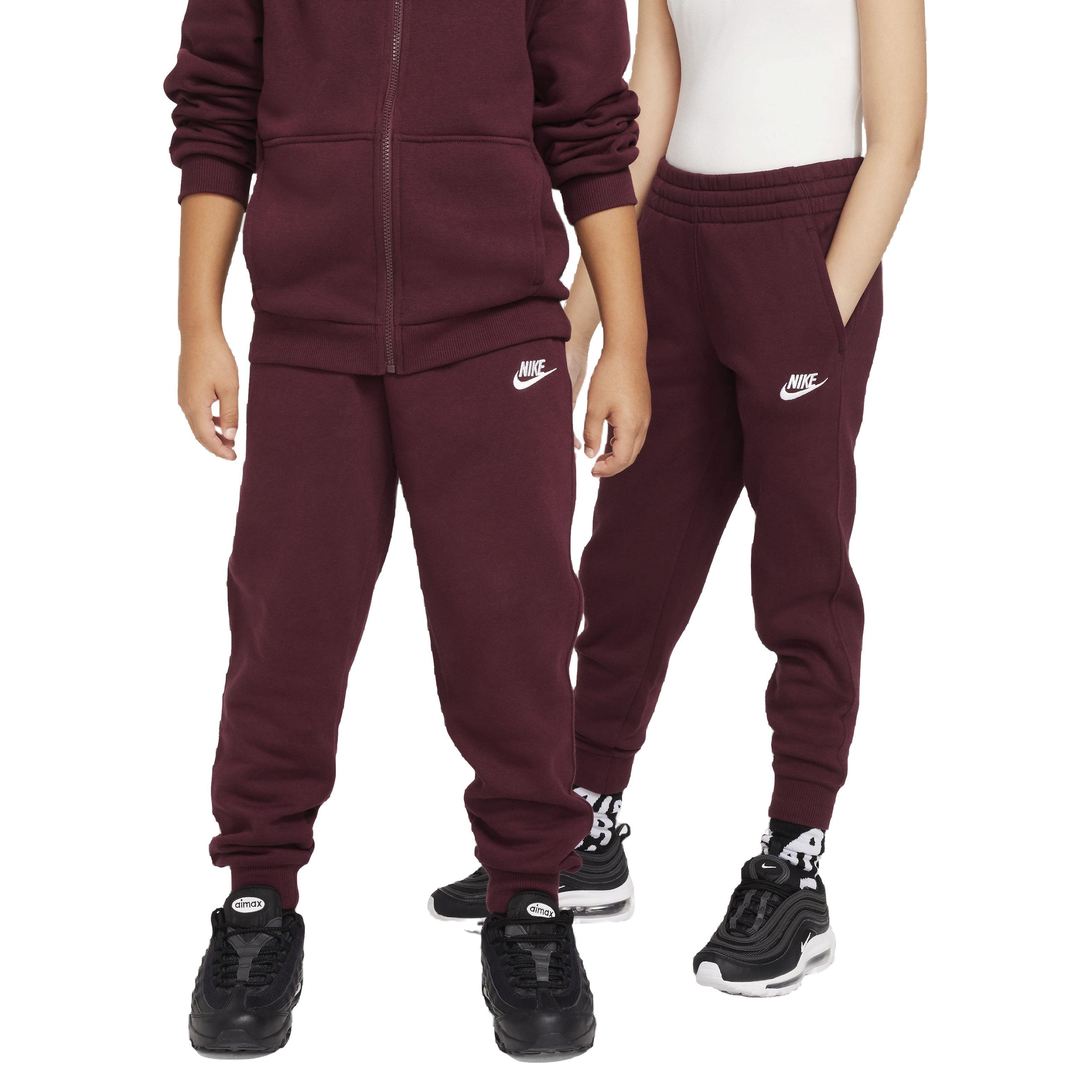 Nike Big Kids' Sportswear Club Fleece LBR Joggers - Burgundy - BURGUNDY Thumbnail View 1
