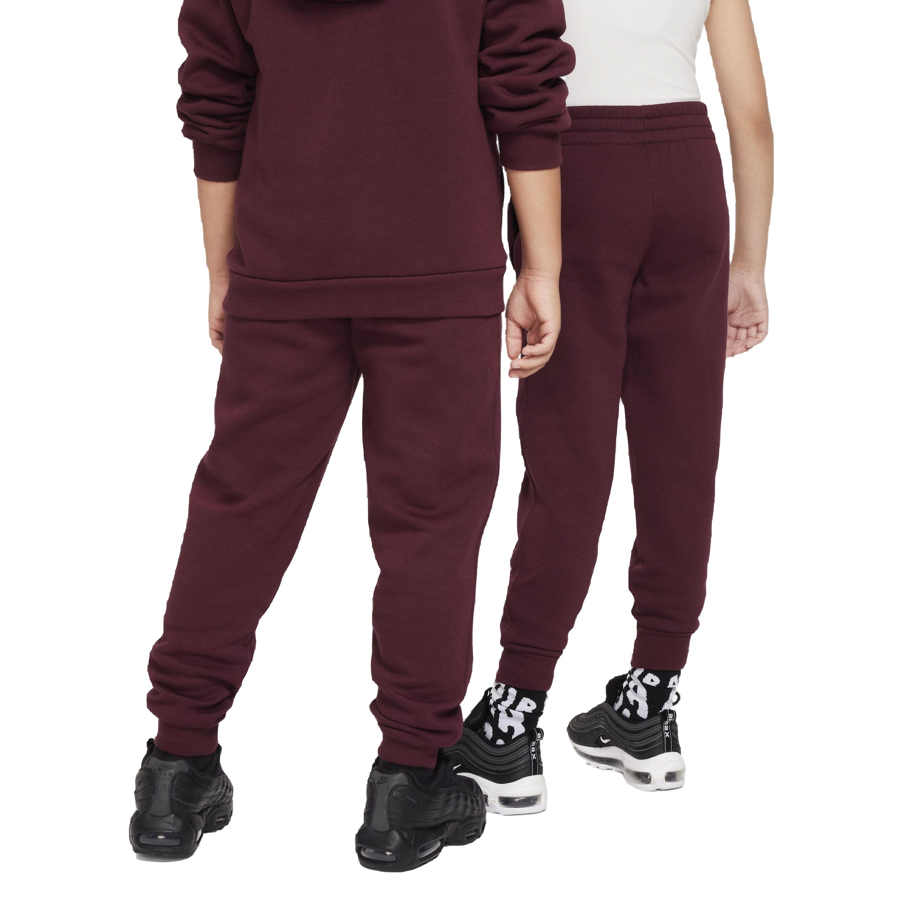 Nike Big Kids' Sportswear Club Fleece LBR Joggers -Burgundy - BURGUNDY Thumbnail View 2