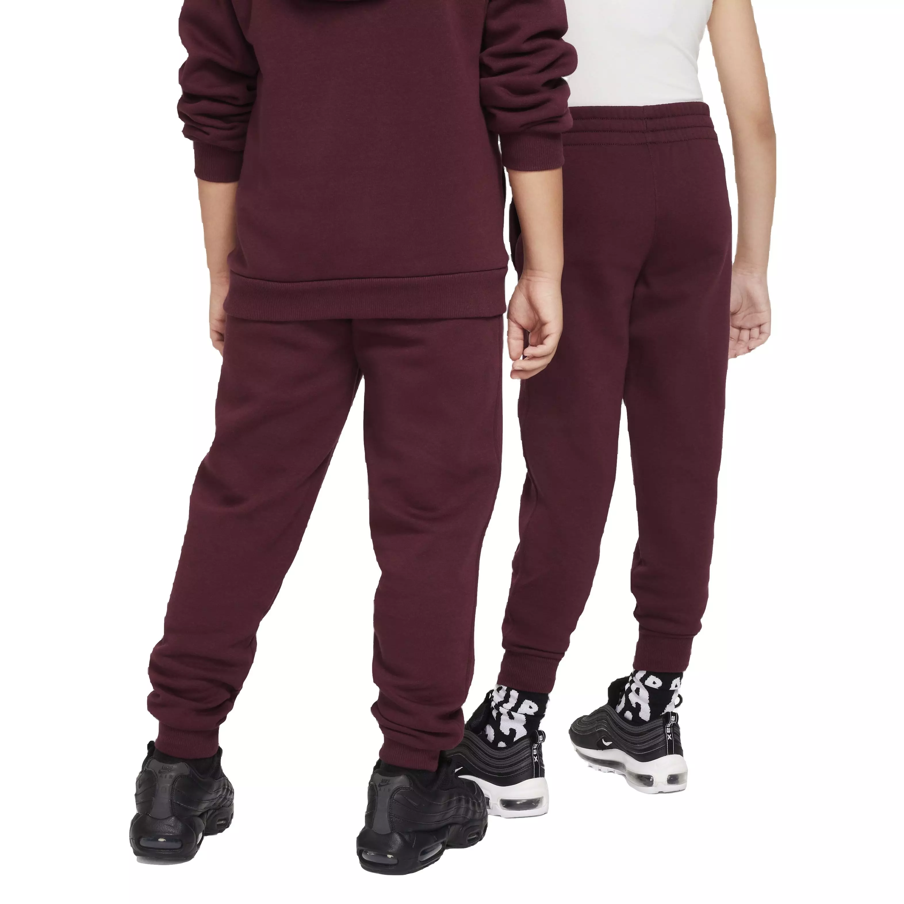 Nike Big Kids' Sportswear Club Fleece LBR Joggers -Burgundy - BURGUNDY