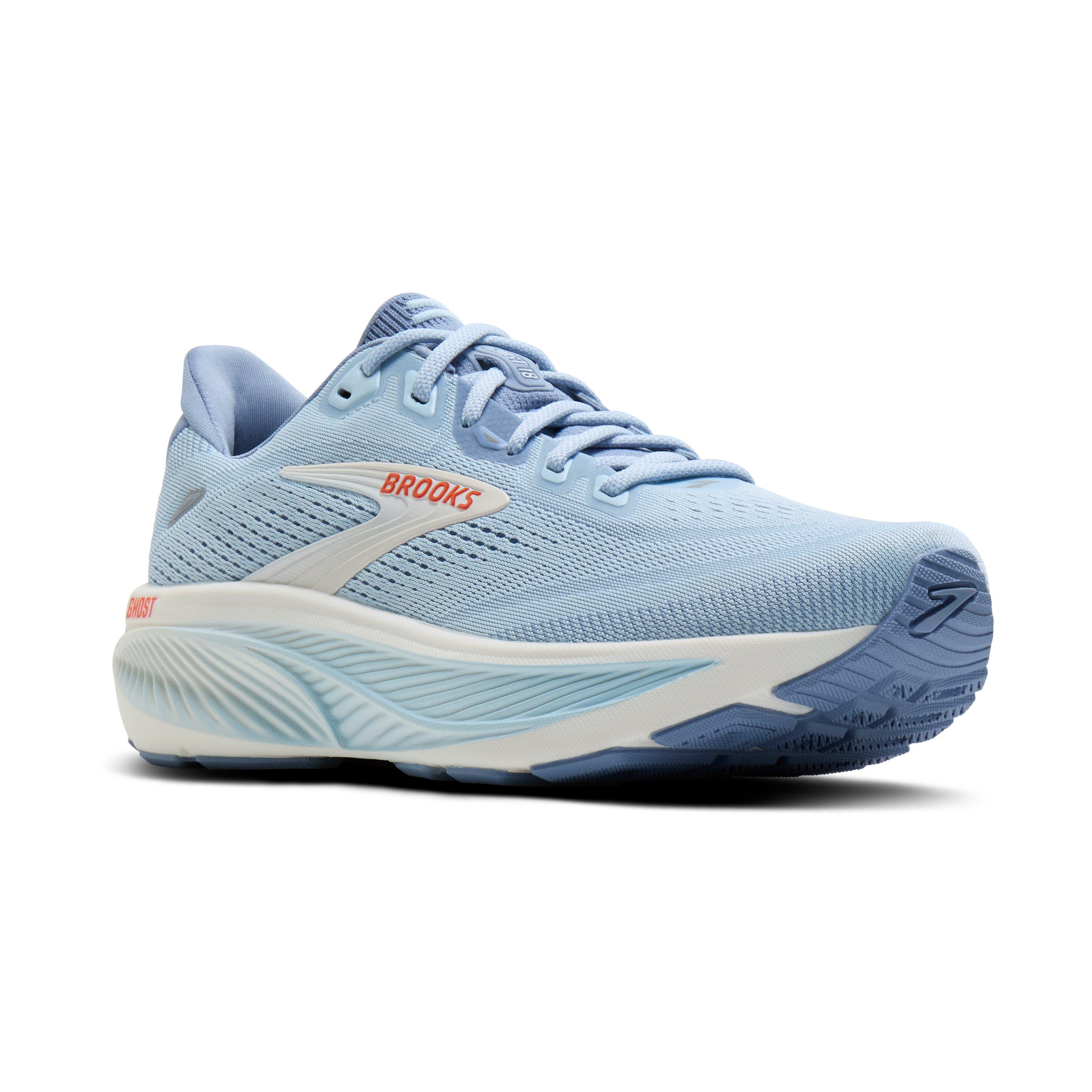 Brooks Ghost 18 "Nantucket/Tigerlily/Coconut" Women's Running Shoe - NANTUCKET/TIGERLILLY/COCONUT