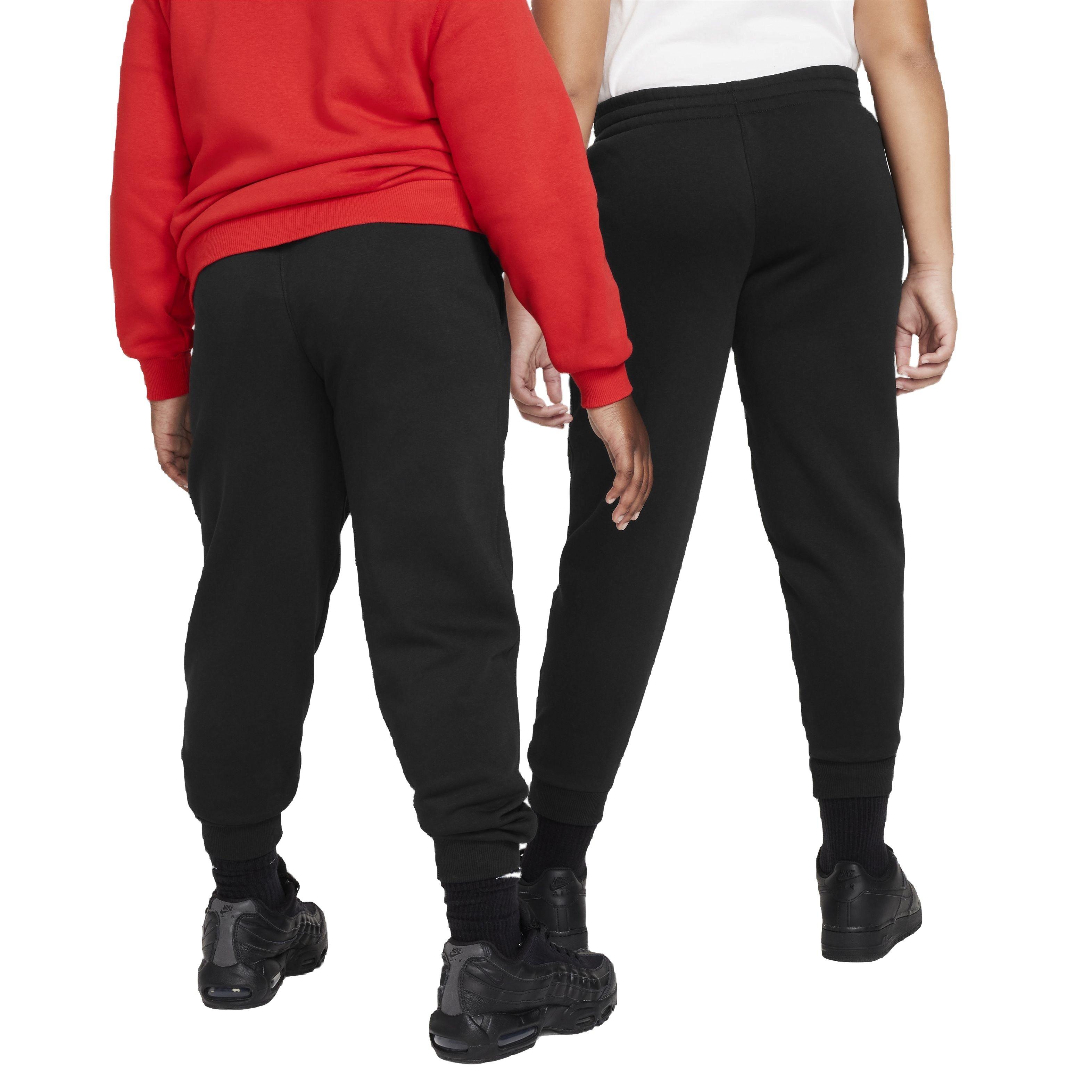 Nike Big Kids' Sportswear Club LBR Fleece Joggers - Black - BLACK Thumbnail View 2