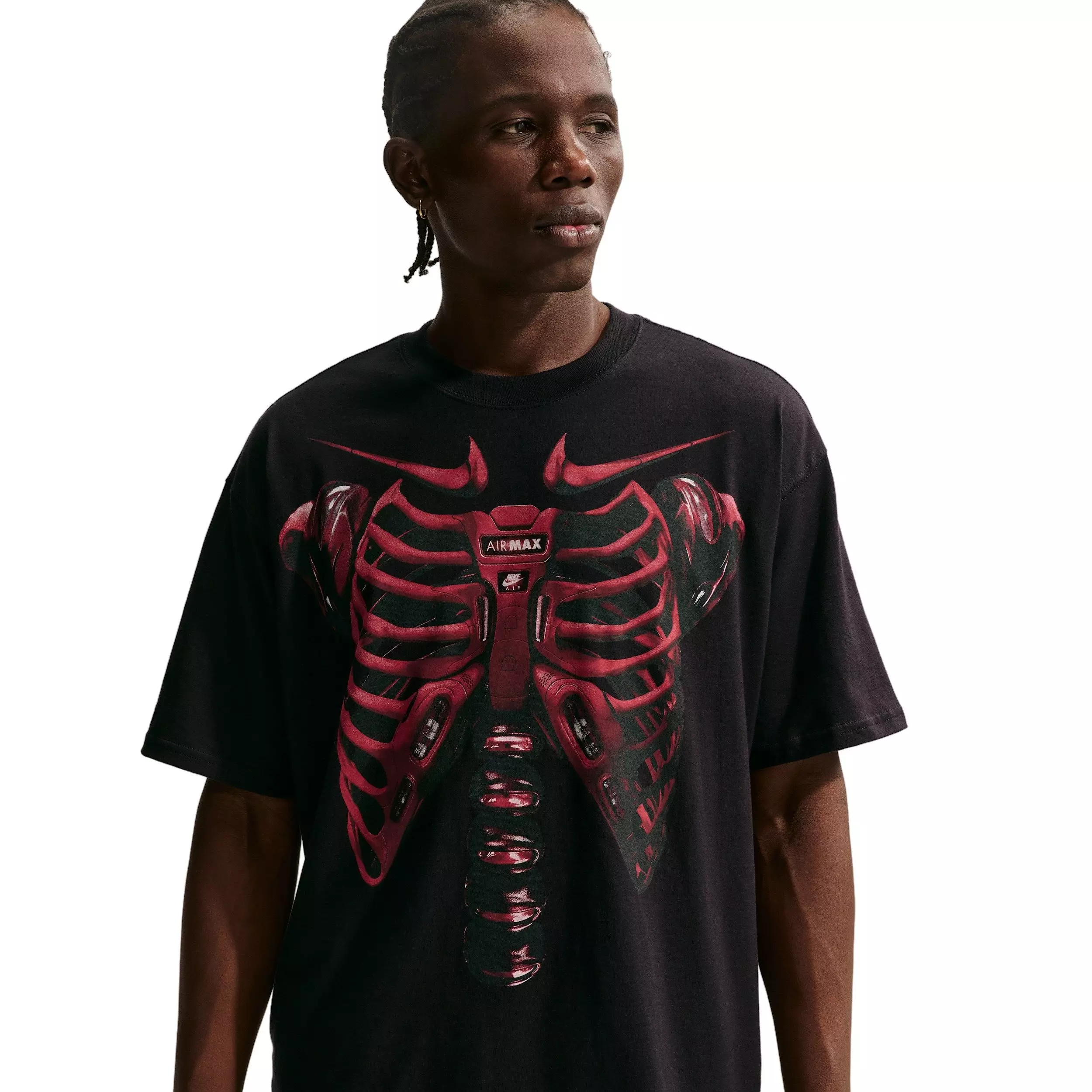 Nike Men's Sportswear Short-Sleeve Max90 X-Ray Tee -Black - BLACK