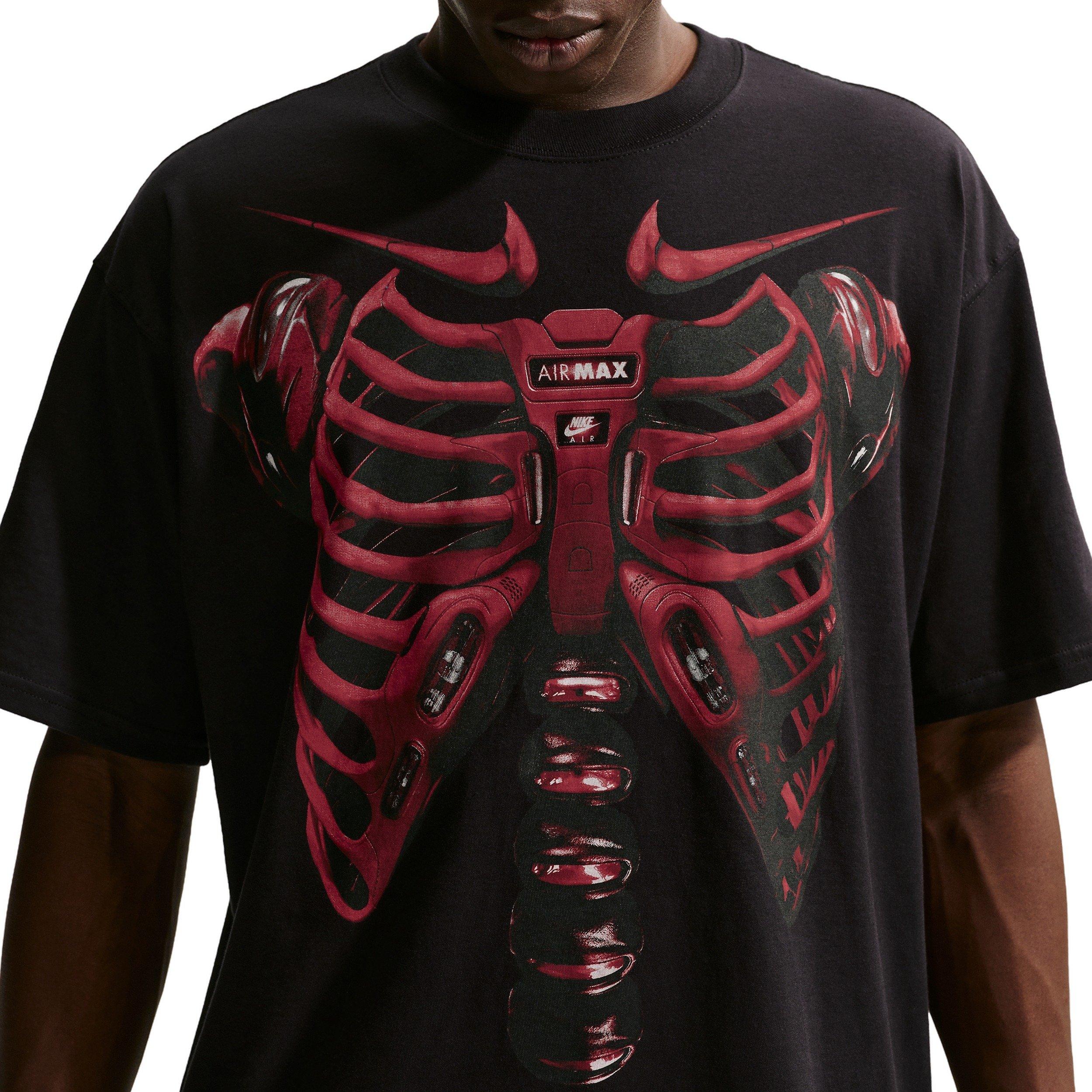 Nike Men's Sportswear Short-Sleeve Max90 X-Ray Tee - Black - BLACK Thumbnail View 3