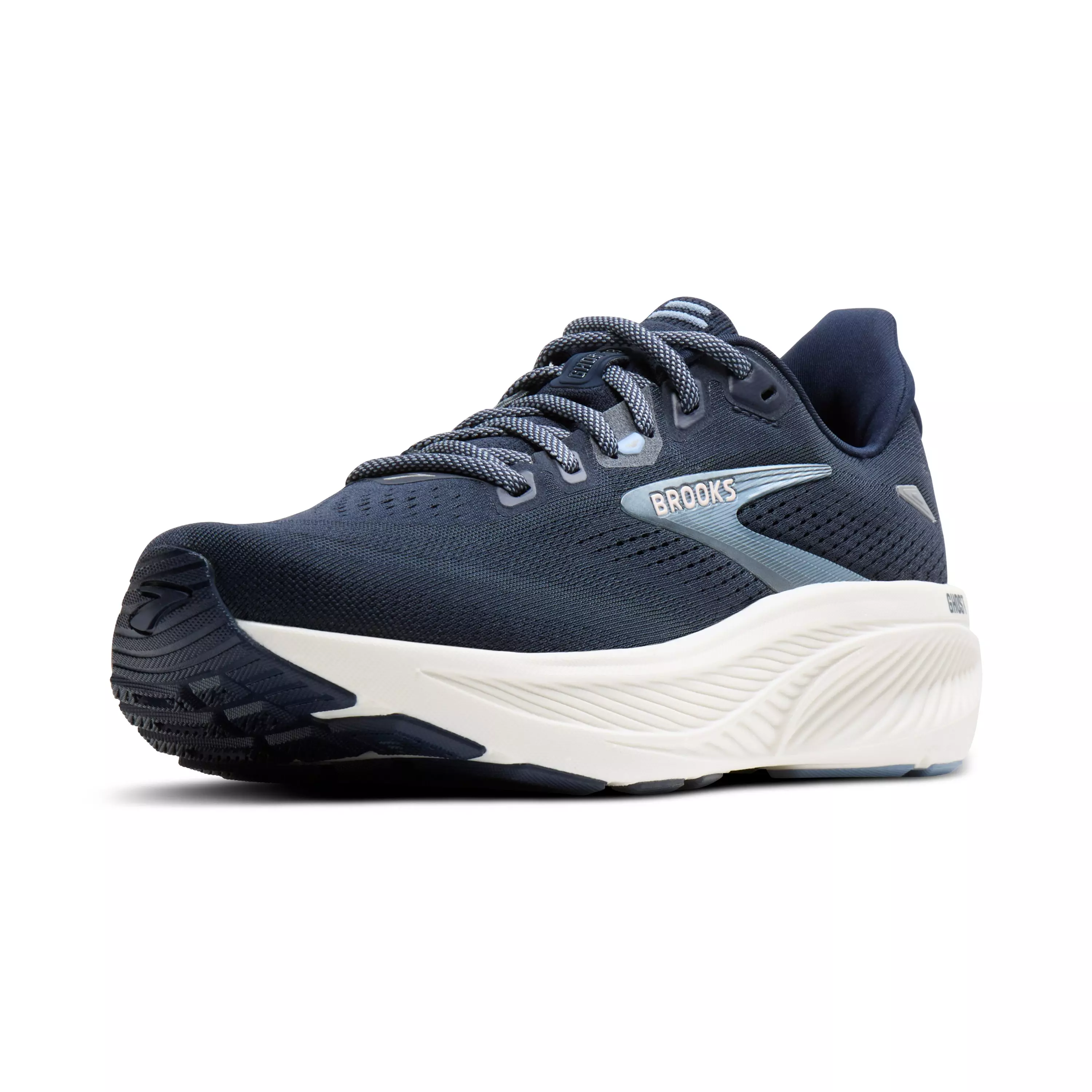 Brooks Ghost 18 "Navy/Rain Washed/Coconut" Women's Running Shoe - NAVY/RAIN/COCONUT