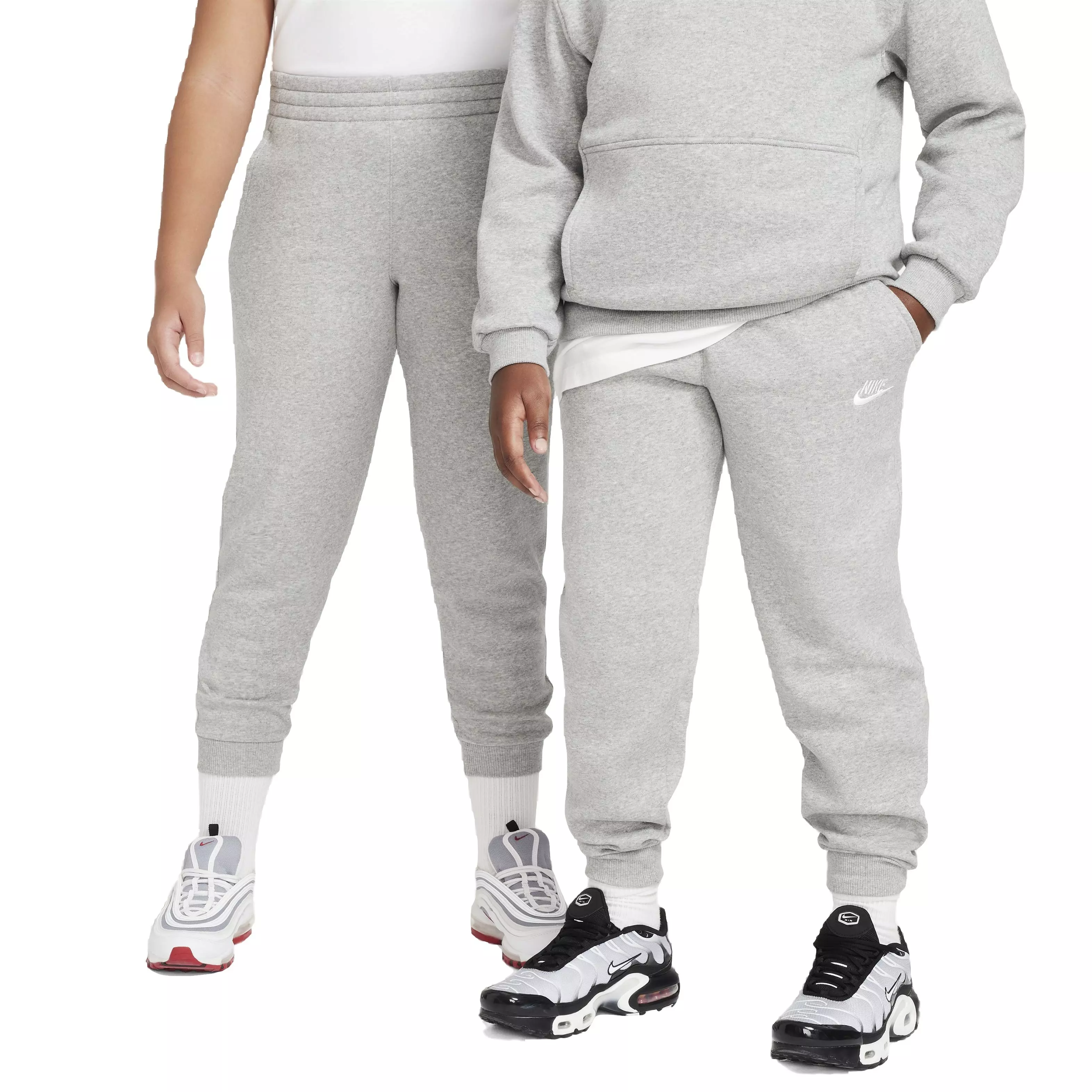 Nike Big Kids' Sportswear Club LBR Fleece Joggers -Grey - GREY