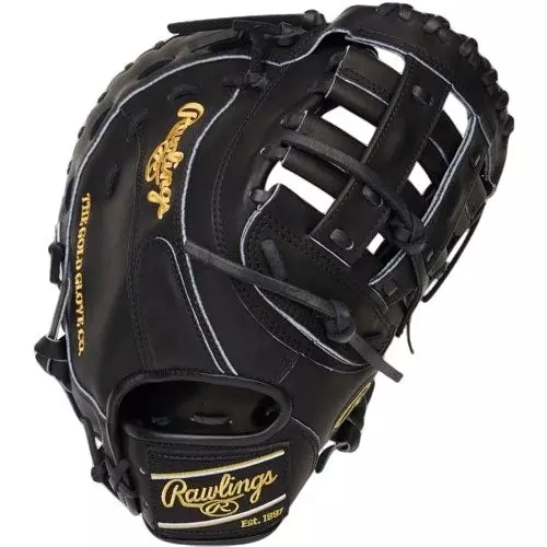Rawlings Heart of the Hide 12.5" First Base Baseball Glove - BLACK