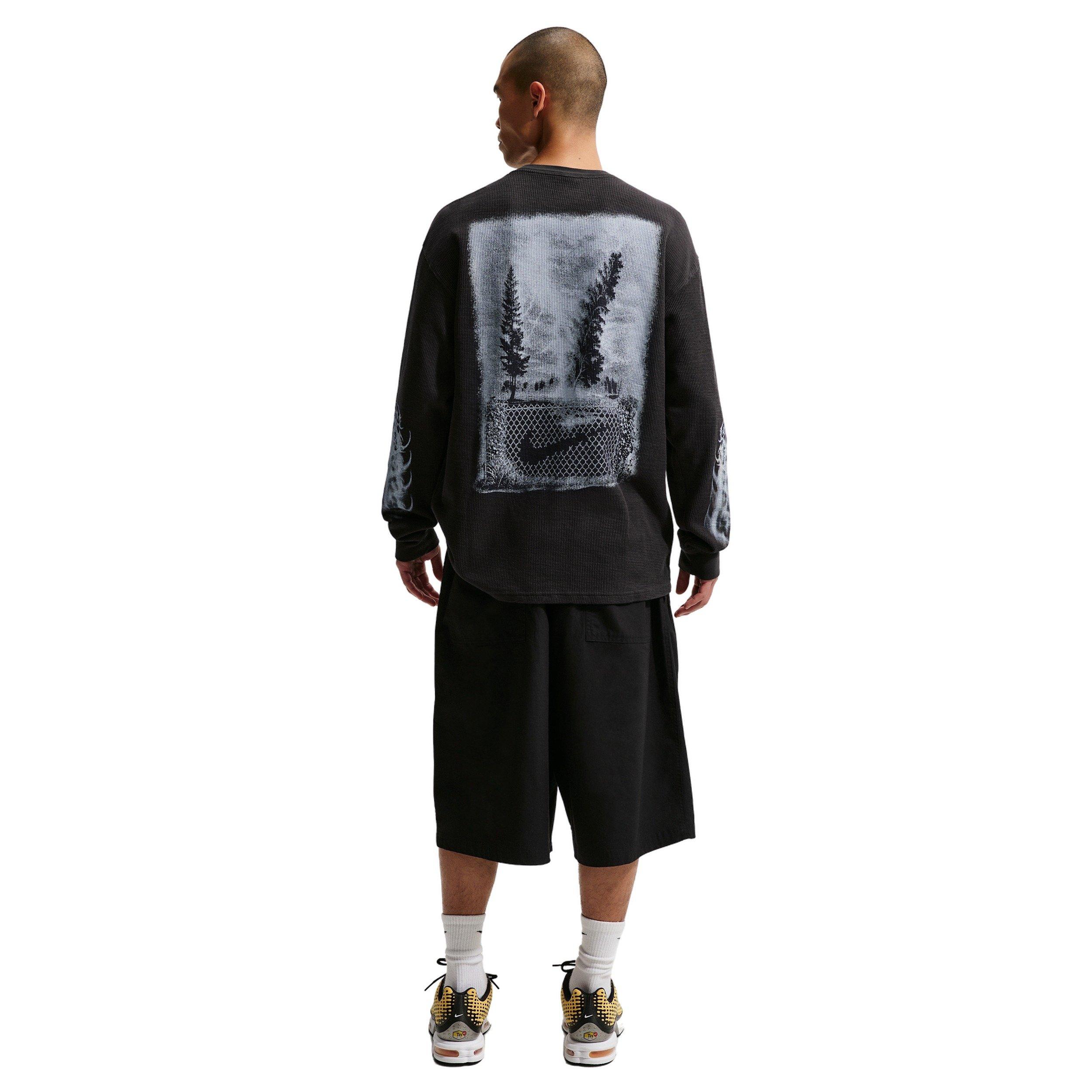 Nike Men's Sportswear Thermal UF Top - Black - BLACK Thumbnail View 5