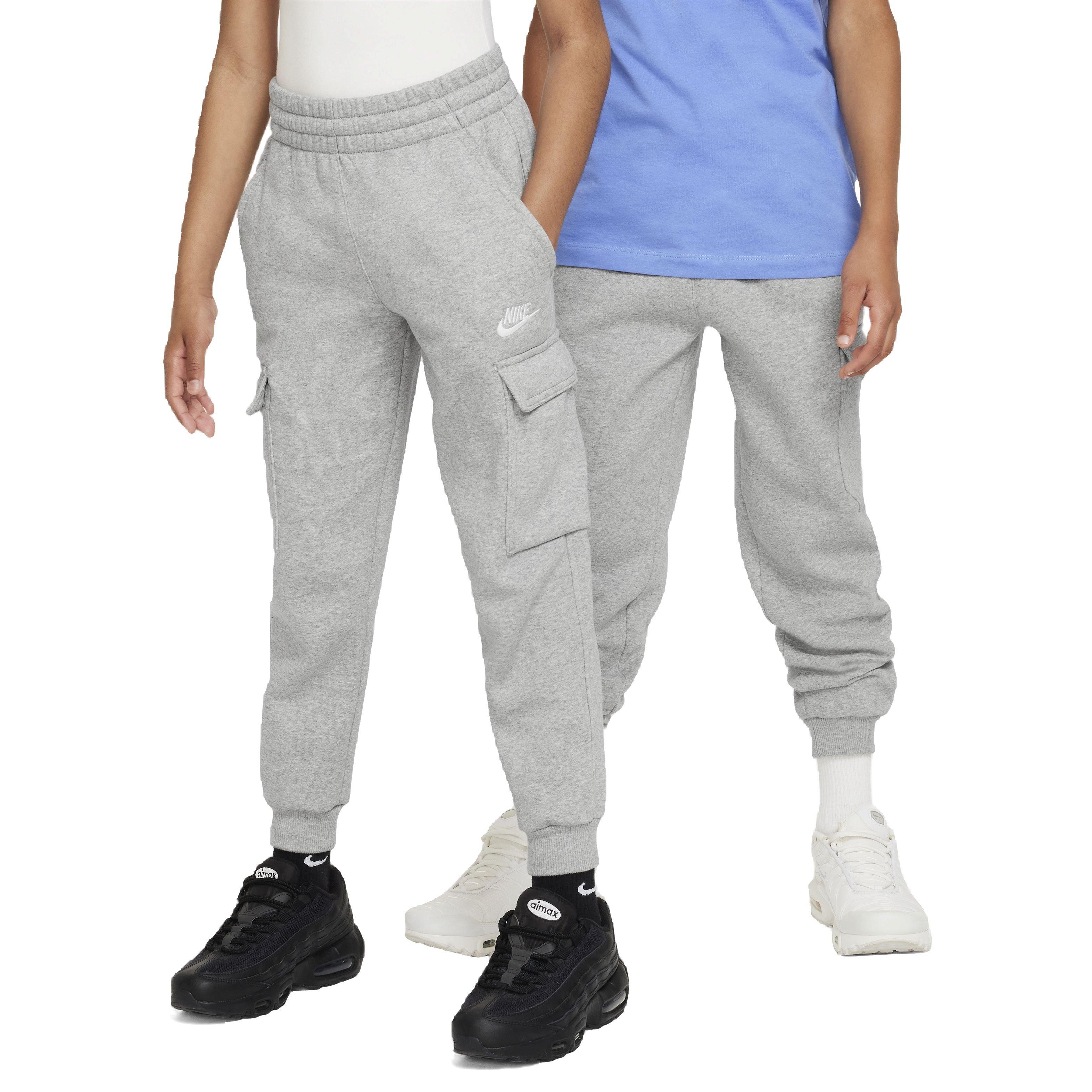 Nike Big Kids' Sportswear Club Fleece LBR Cargo Pants - Grey - GREY Thumbnail View 1