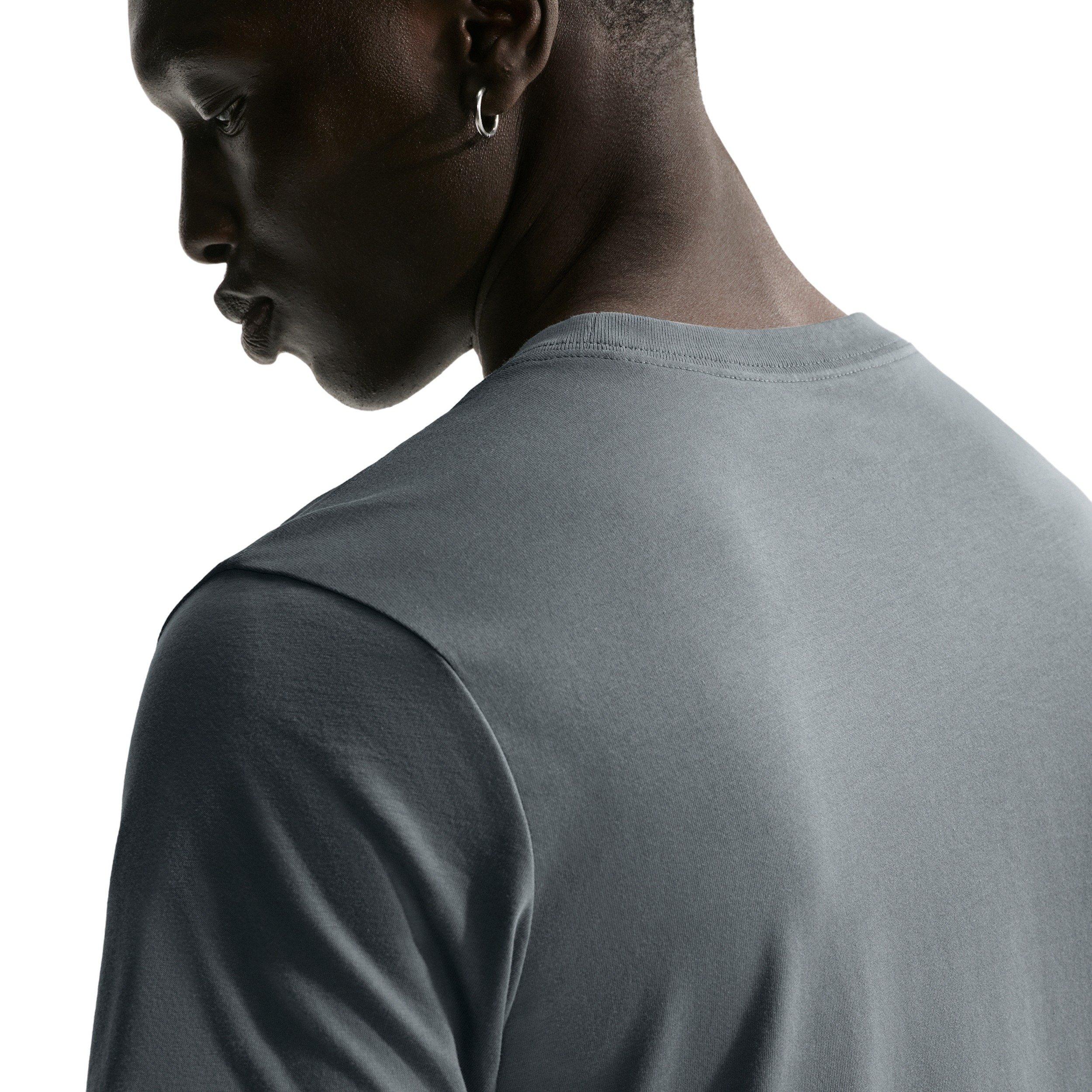 Nike Men's Sportswear Standard Air Patch T-Shirt - GREY Thumbnail View 2