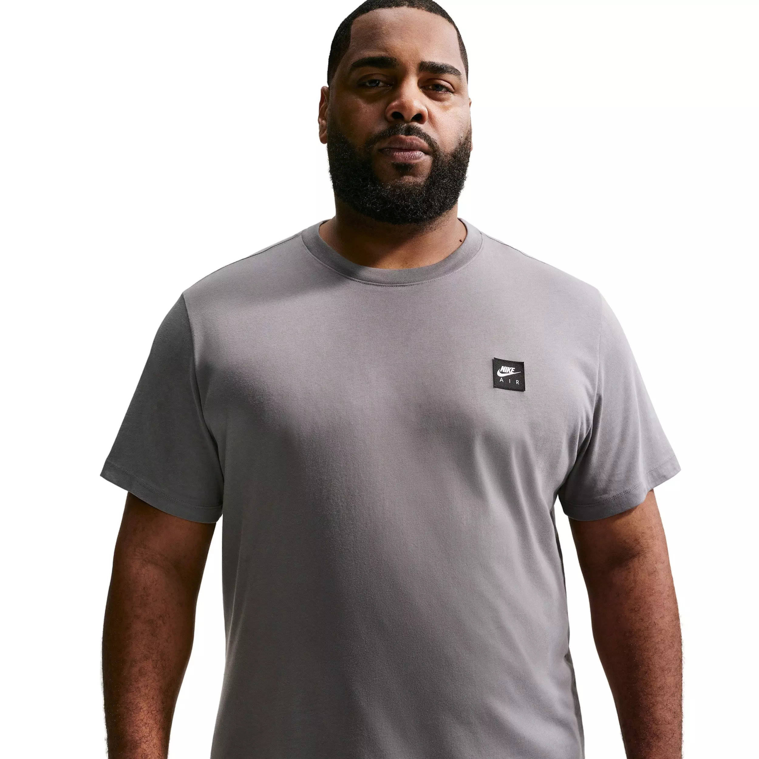 Nike Men's Sportswear Standard Air Patch T-Shirt - GREY