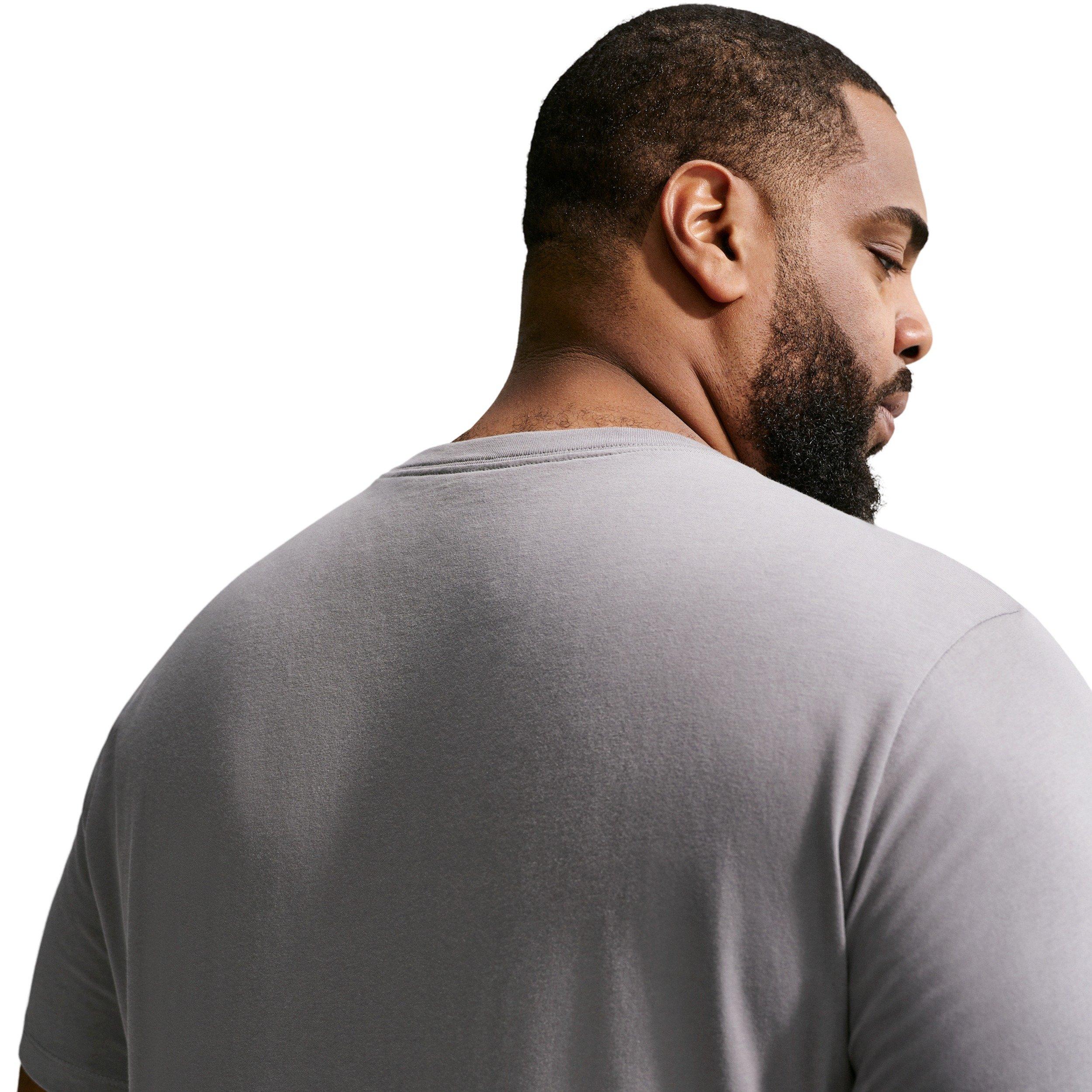 Nike Men's Sportswear Standard Air Patch T-Shirt - GREY Thumbnail View 7