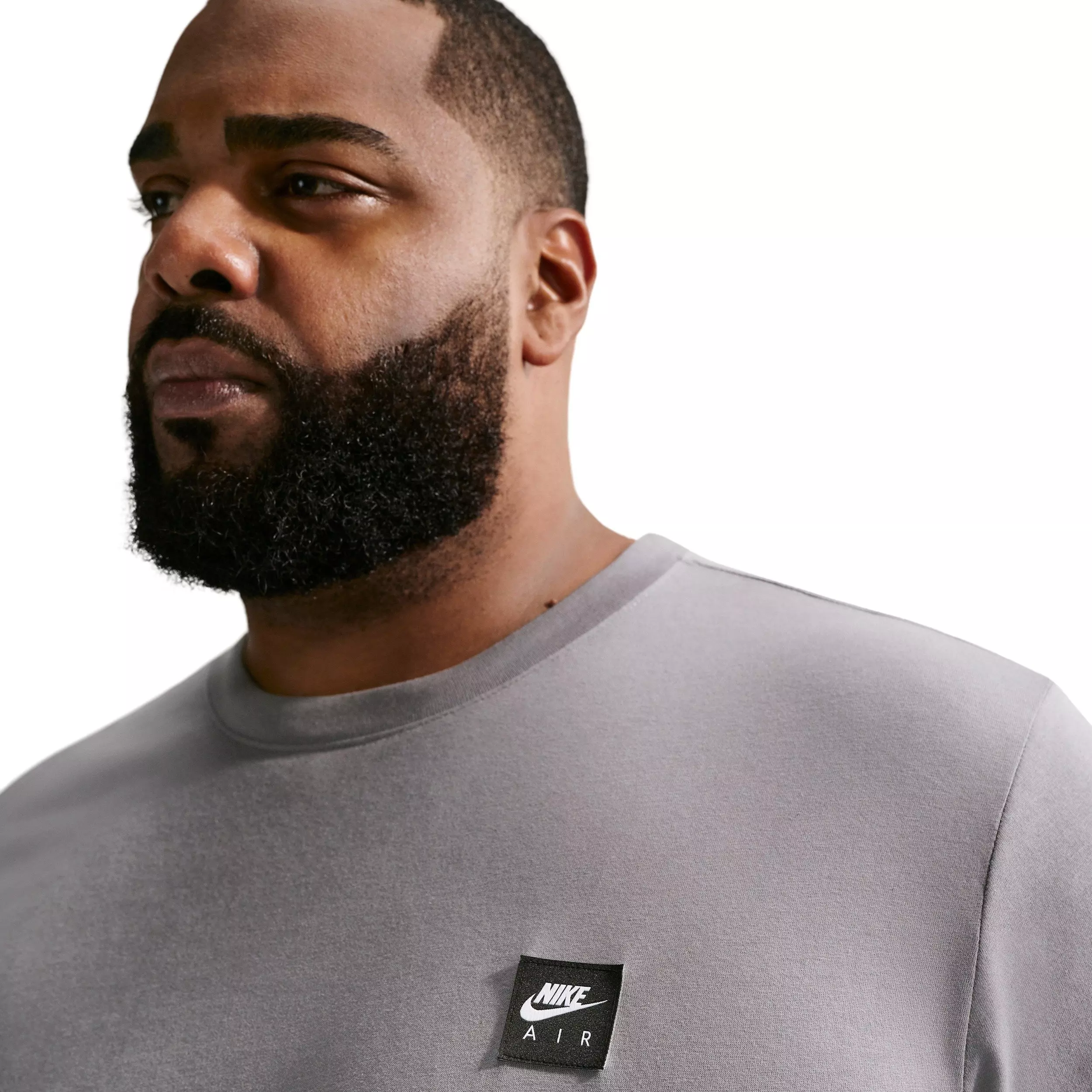 Nike Men's Sportswear Standard Air Patch T-Shirt - GREY
