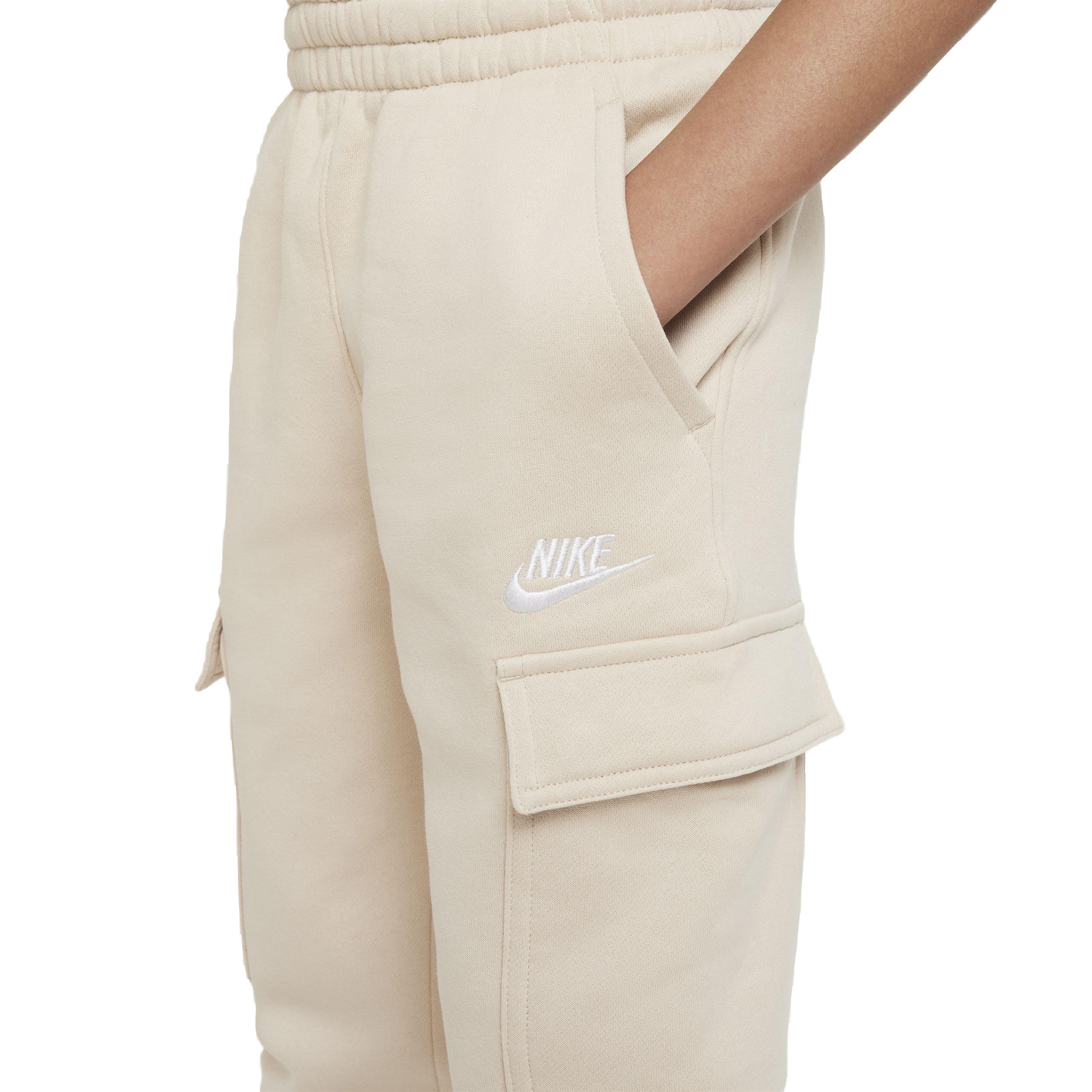 Nike Big Kids' Sportswear Club Fleece LBR Cargo Pants - Brown - BROWN Thumbnail View 2