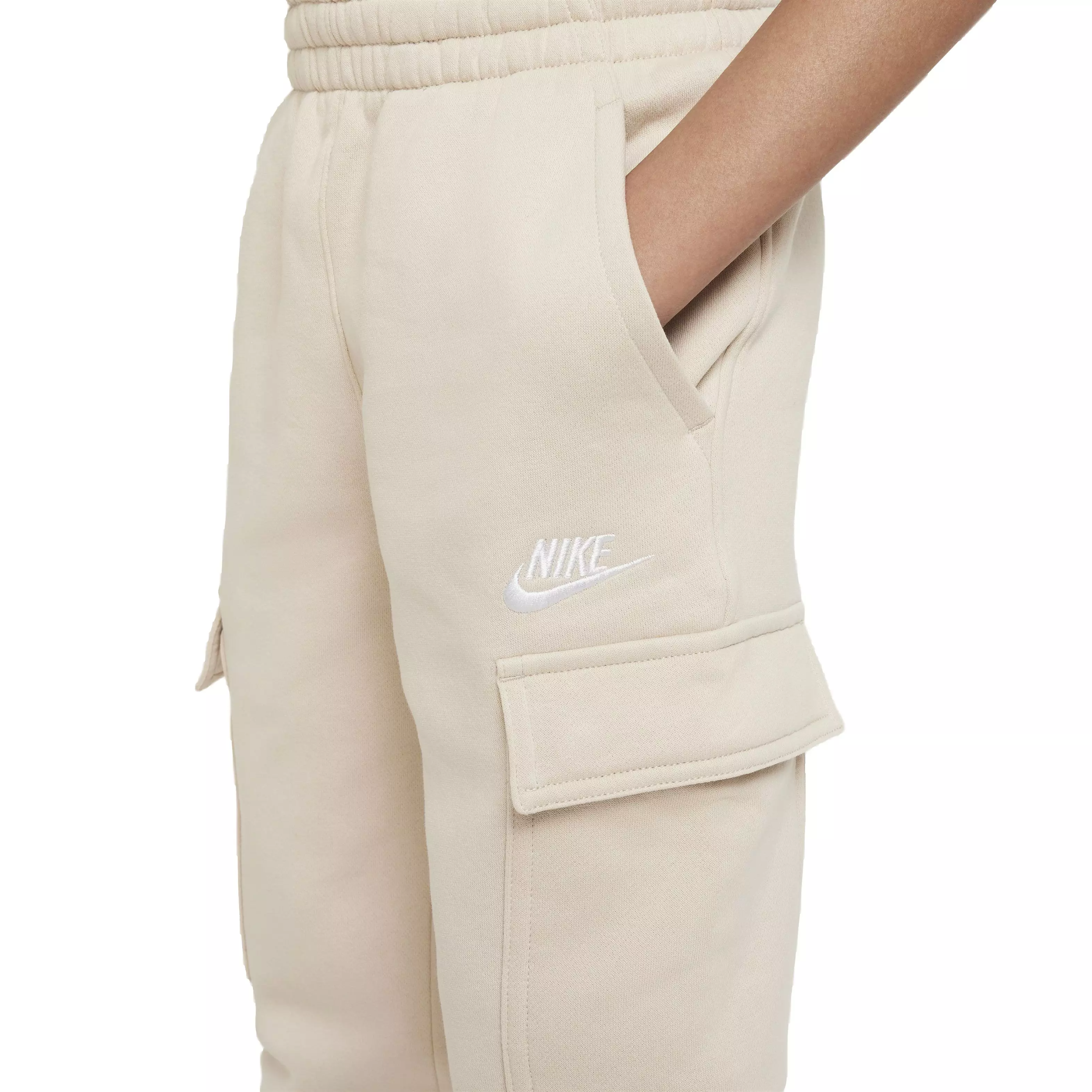 Nike Big Kids' Sportswear Club Fleece LBR Cargo Pants - Brown - BROWN