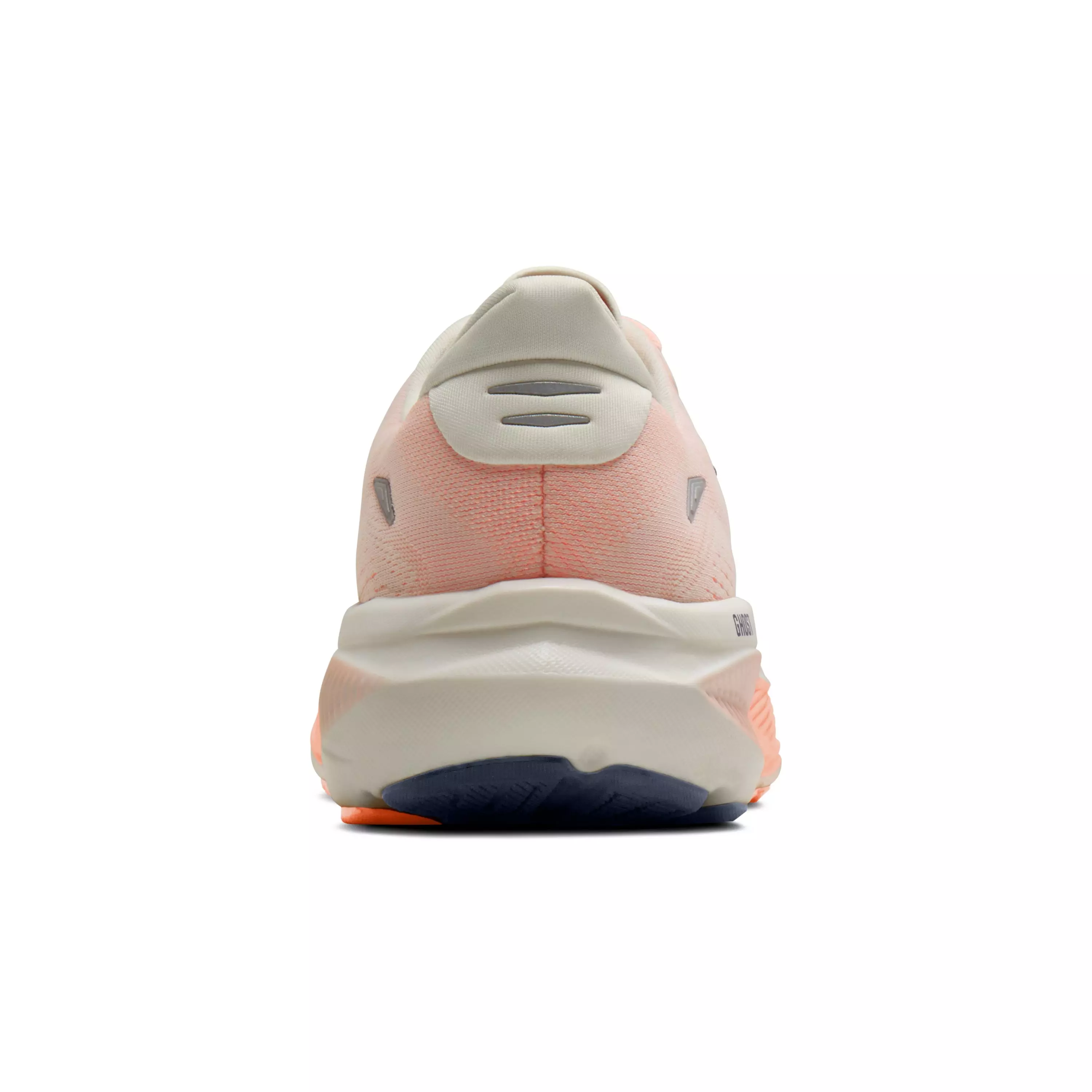 Brooks Ghost 18 "Star White/Cyber Peach/Grey" Women's Wide Running Shoe - WHITE/PEACH/GREY