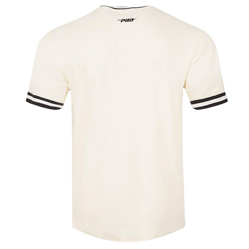 Pro Standard Men's MLB Miami Marlins Retro Classic Double Knit Tee - Eggshell/Black - EGGSHELL/BLACK Thumbnail View 2