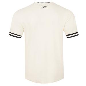 Pro Standard Men's MLB Miami Marlins Retro Classic Double Knit Tee -Eggshell/Black