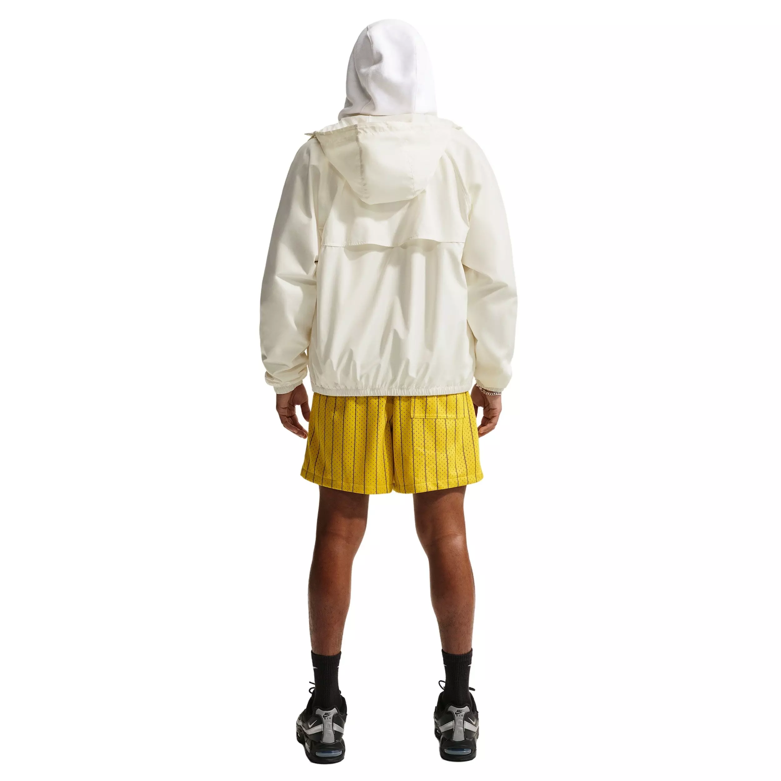 Nike Men's Sportswear Club Striped Flow Shorts - YELLOW